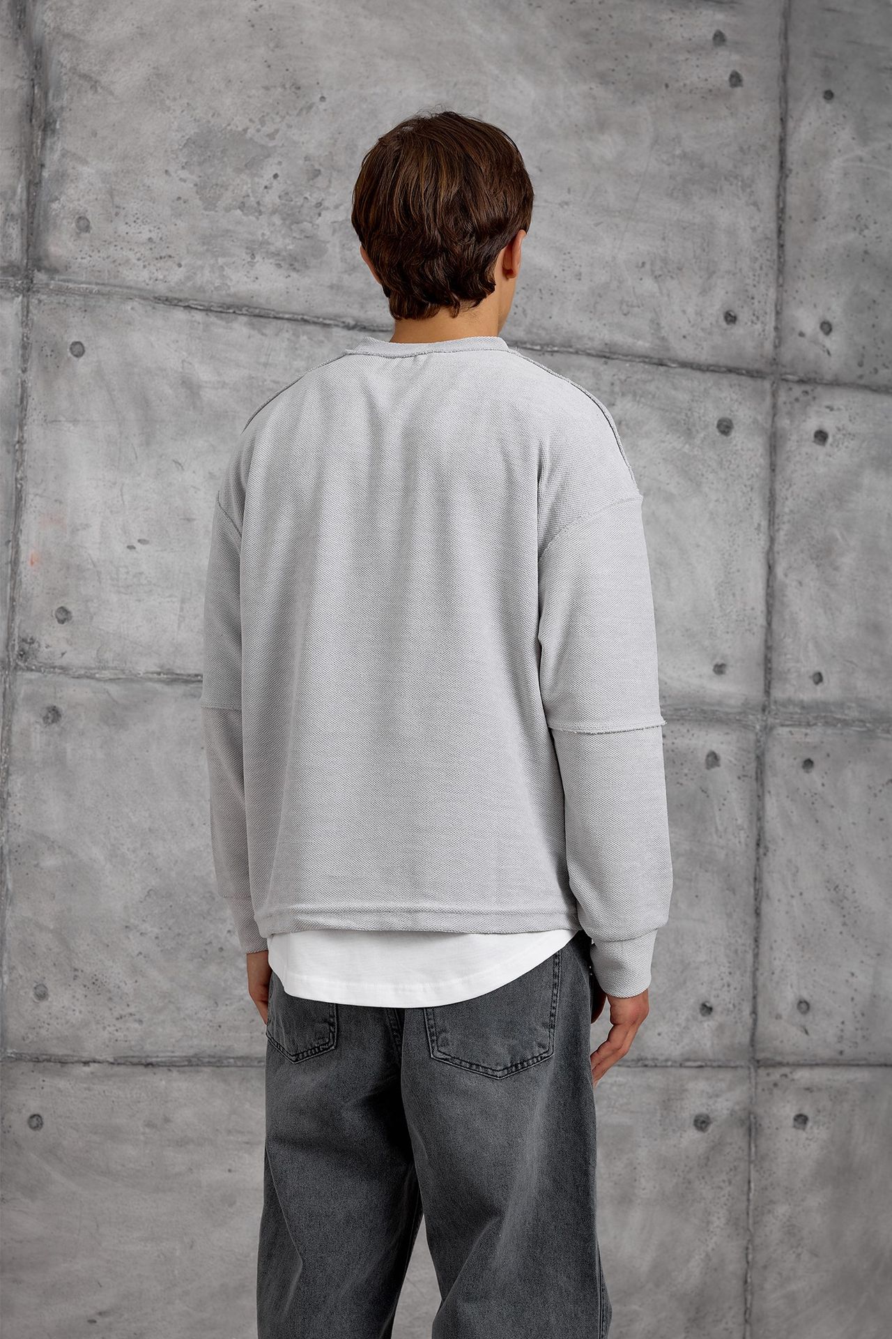 NOMARC Regular Kalıp Bisiklet Yaka Sweatshirt 4