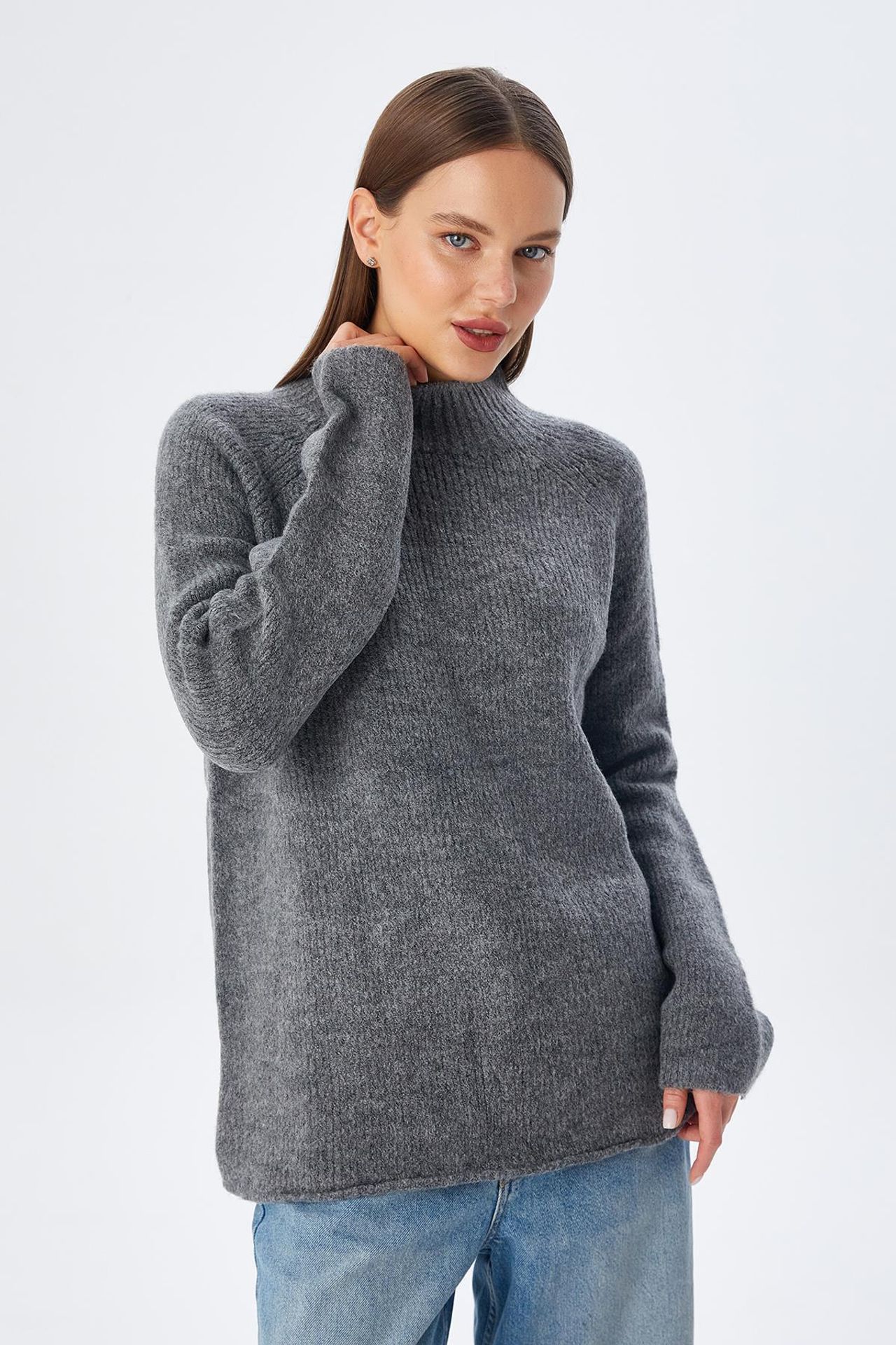Mixray Knit Half Turtleneck Sweater 3