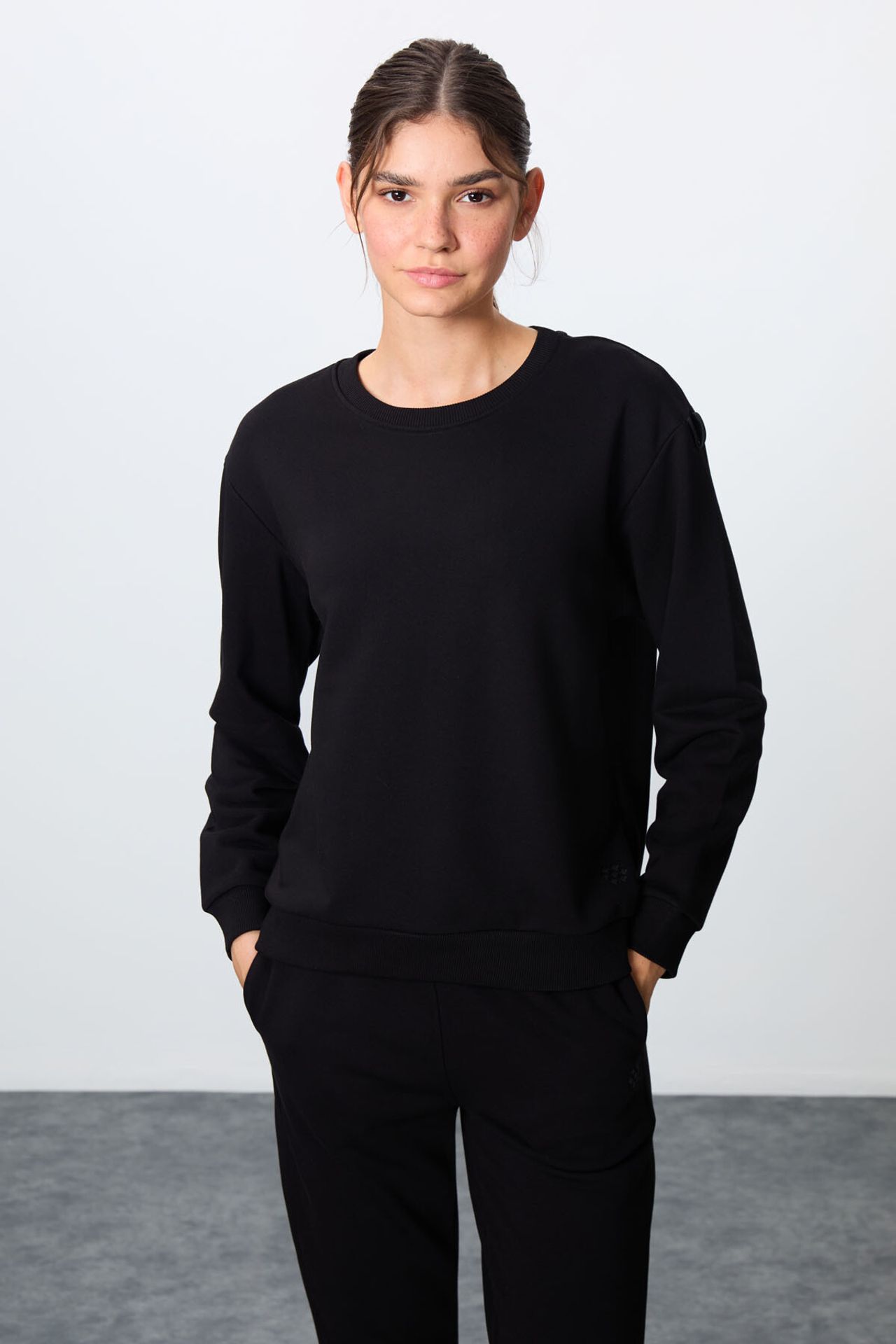 TOMMY Oversized Ribbed Sweatshirt And Pants Set 2