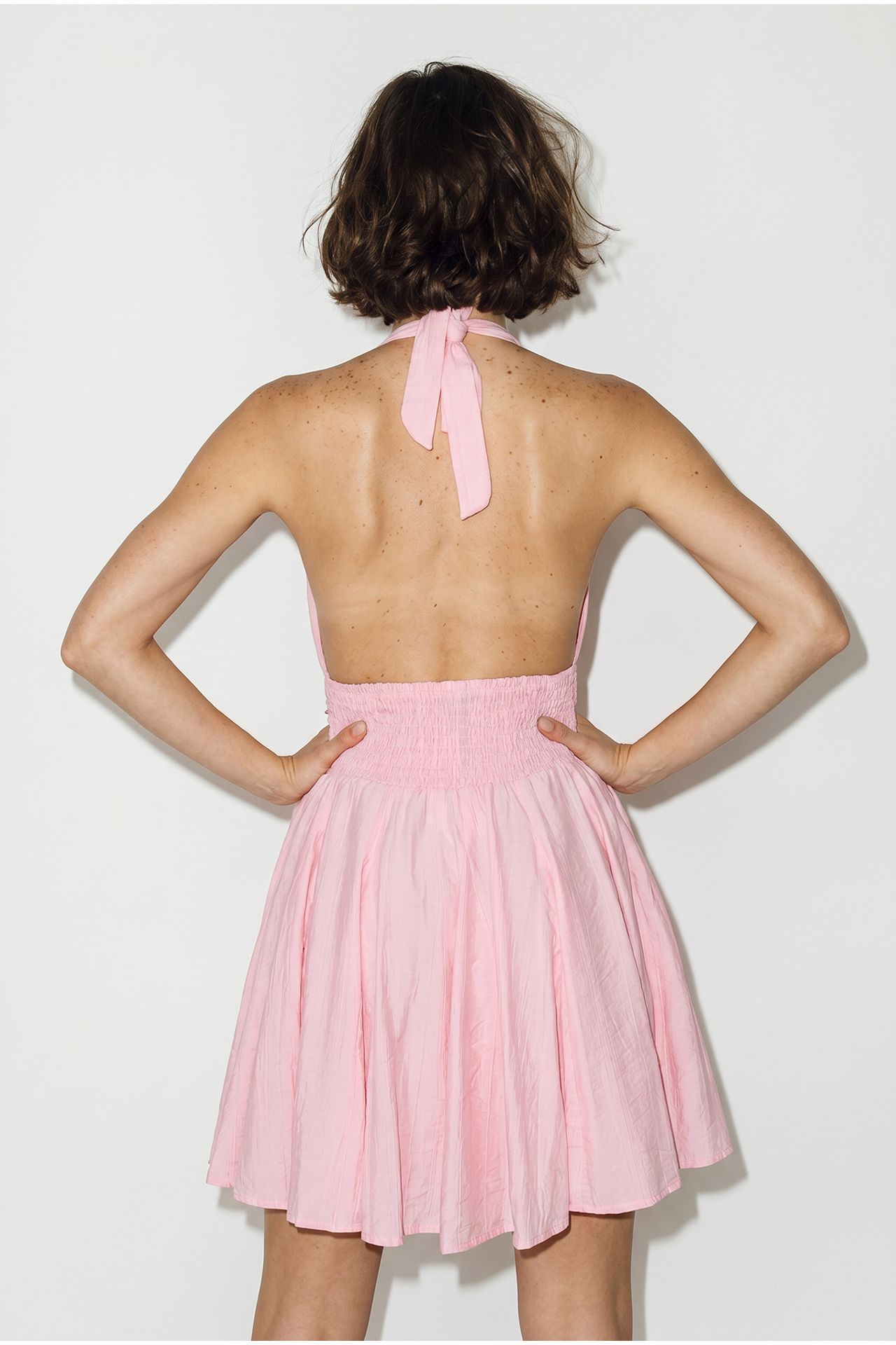 LUCCI Halter Neck Mini Skater Dress 6