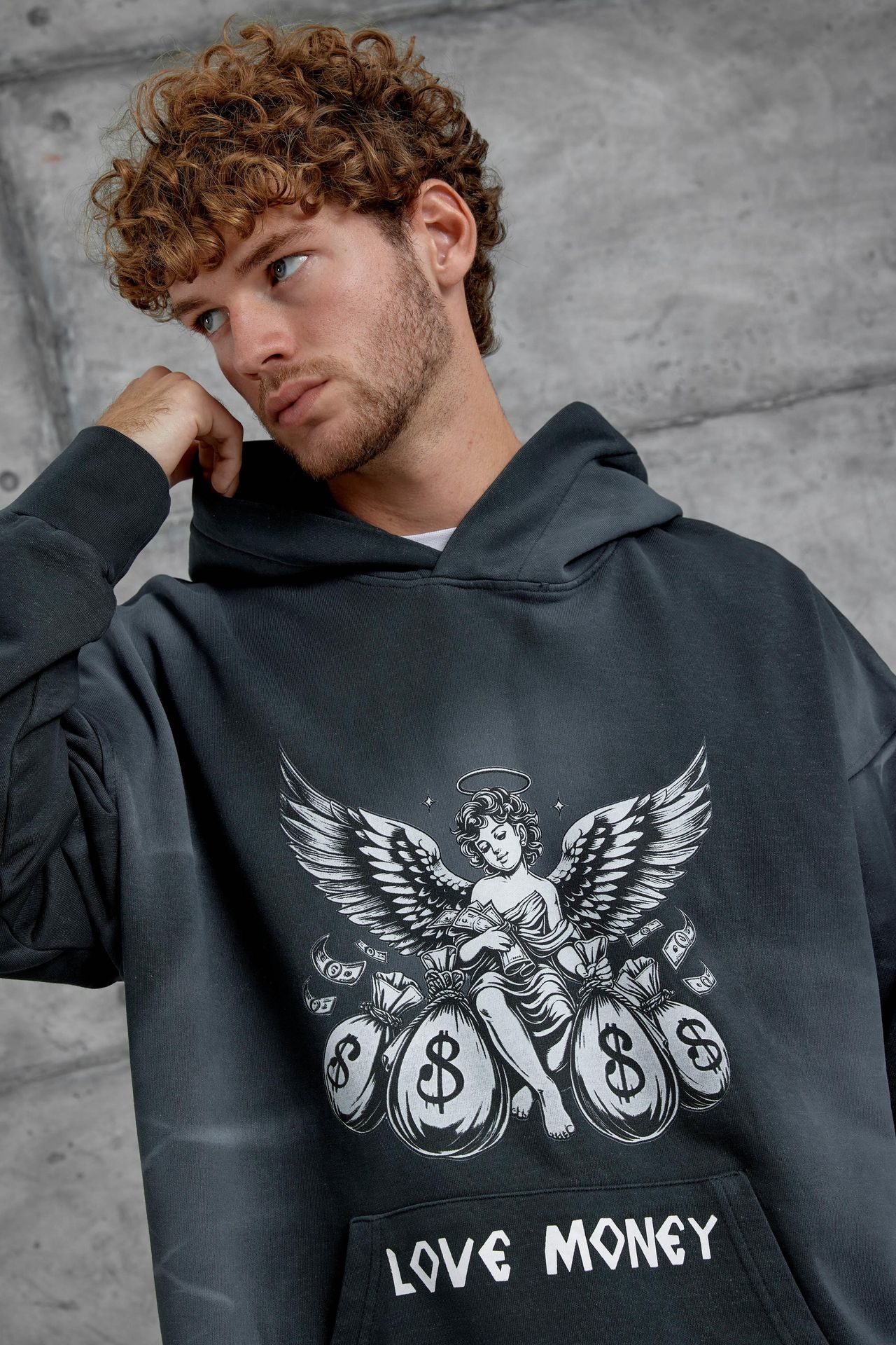 NOMARC Baskılı Kapüşonlu Oversize Sweatshirt 3