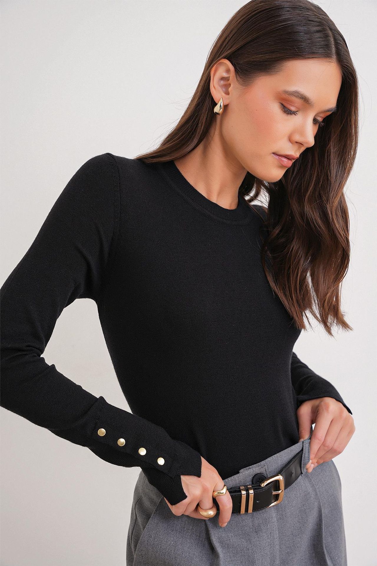 Mixray Crew Neck Knit Sweater 4