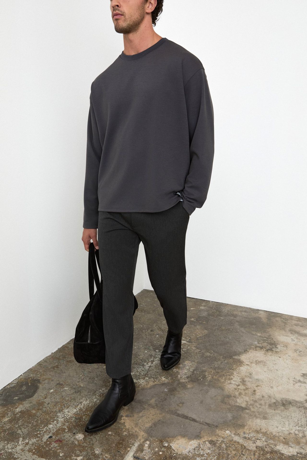 GRIMELANGE Straight Leg Drawstring Trousers 3