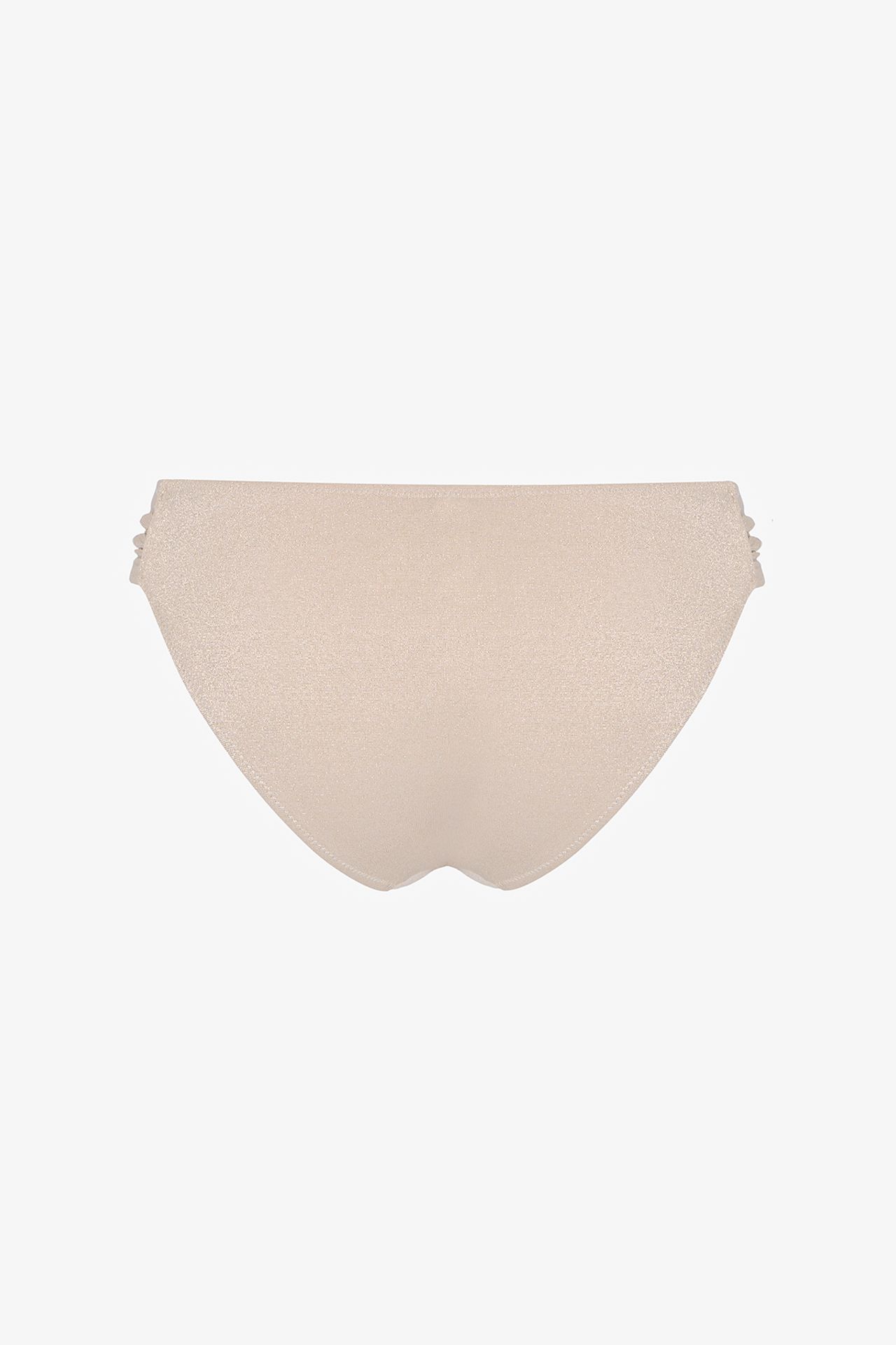 PENTI Devon Ruched Side Glitter Mid-Waist Bikini Bottom 5