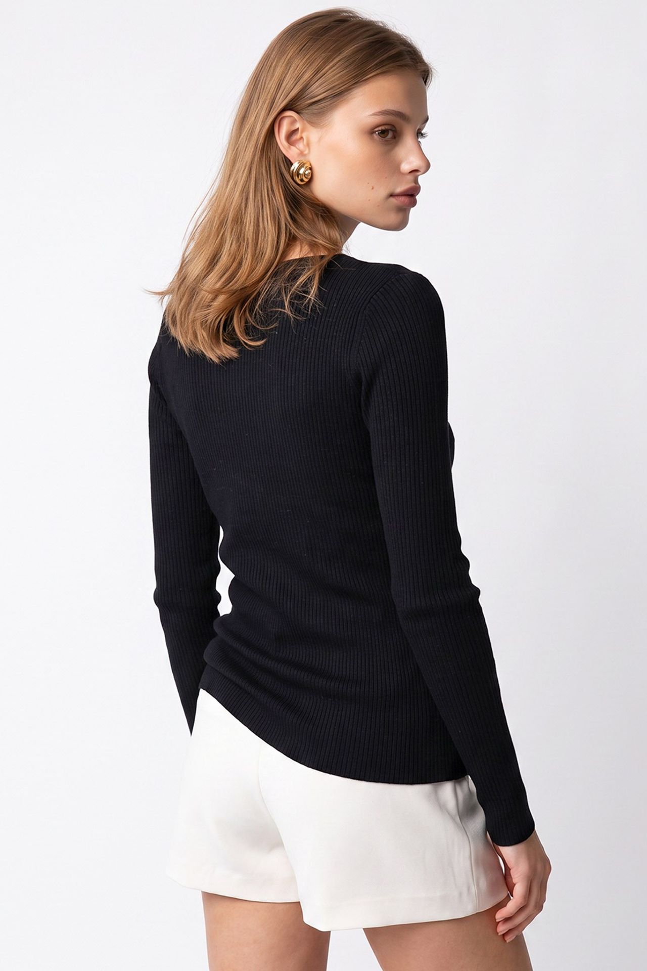 MIXRAY Women’s Viscose Blend Cashmere Sweater 6