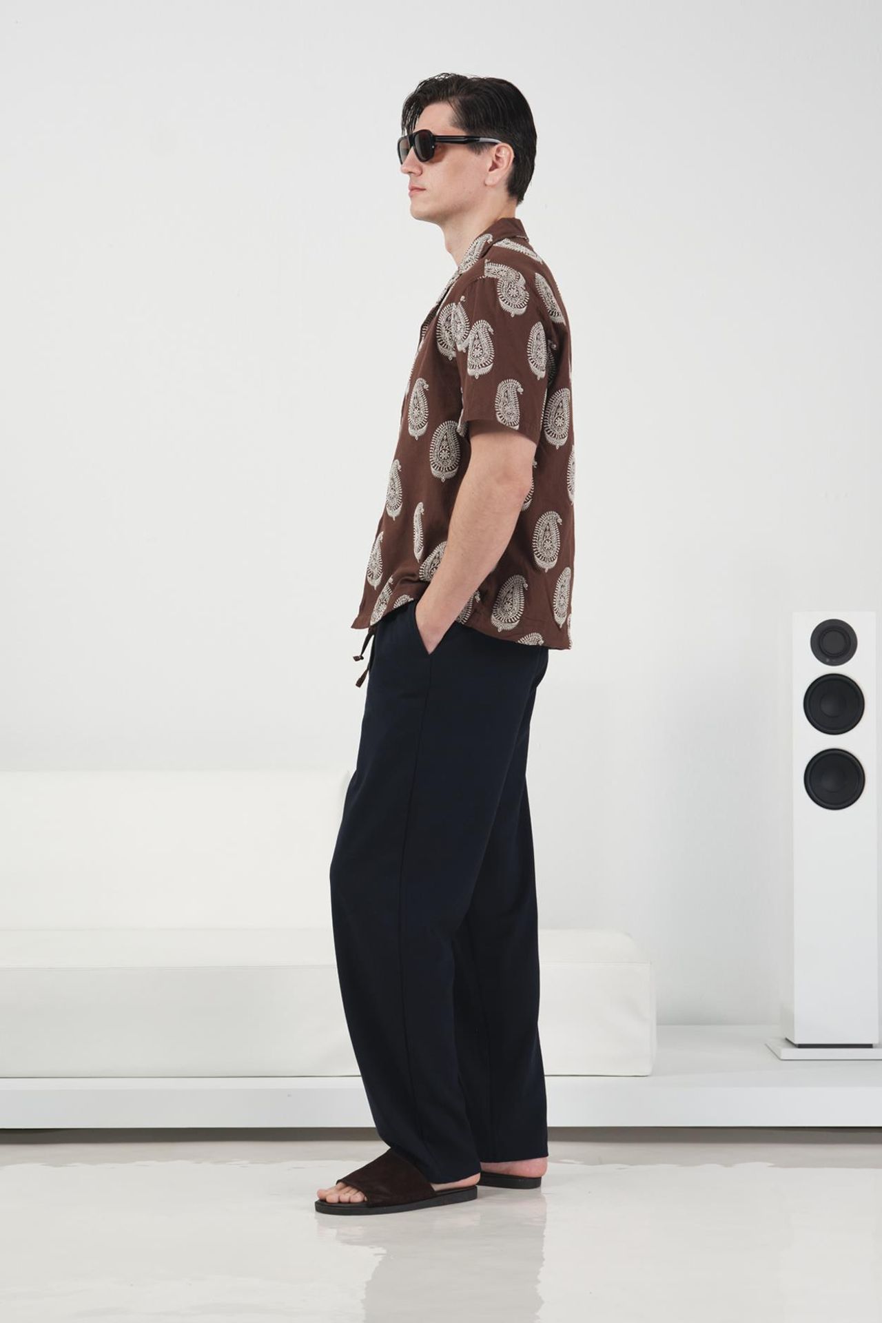 GIESTO Short Sleeve Paisley Print Shirt 3