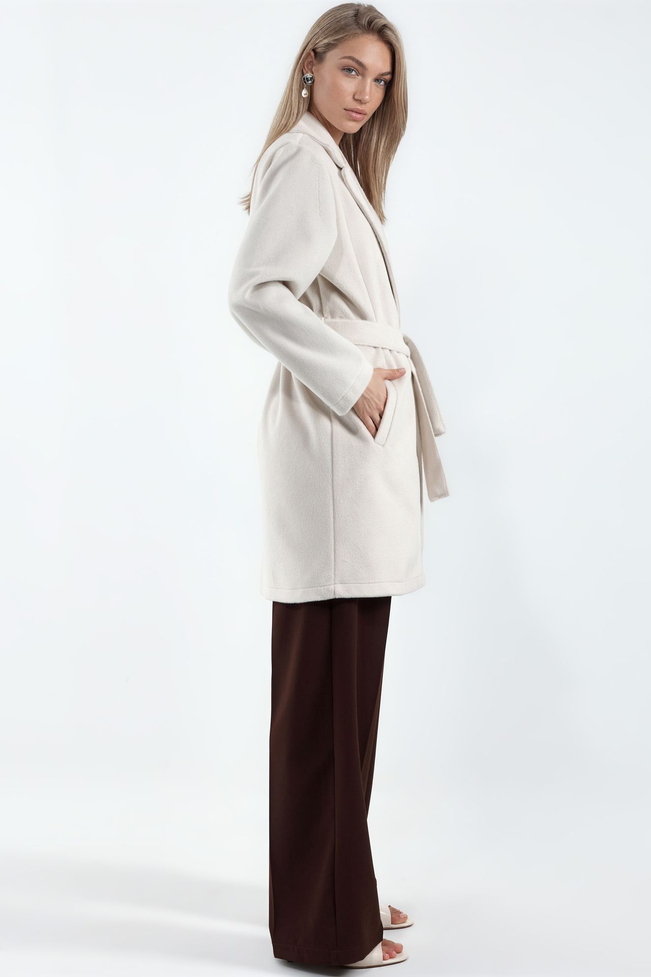 BDART Belted Midi Coat with Jacket Collar 2