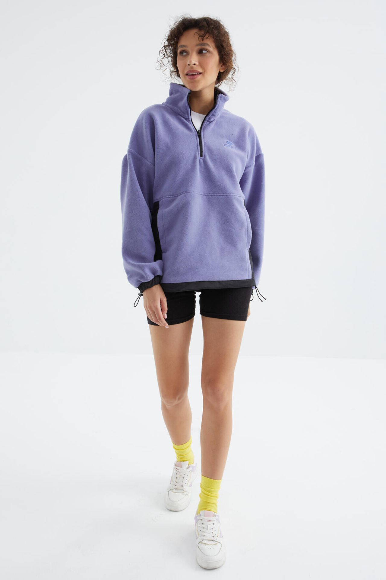 TOMMY Oversized Half-zip Plush Sweatshirt 5