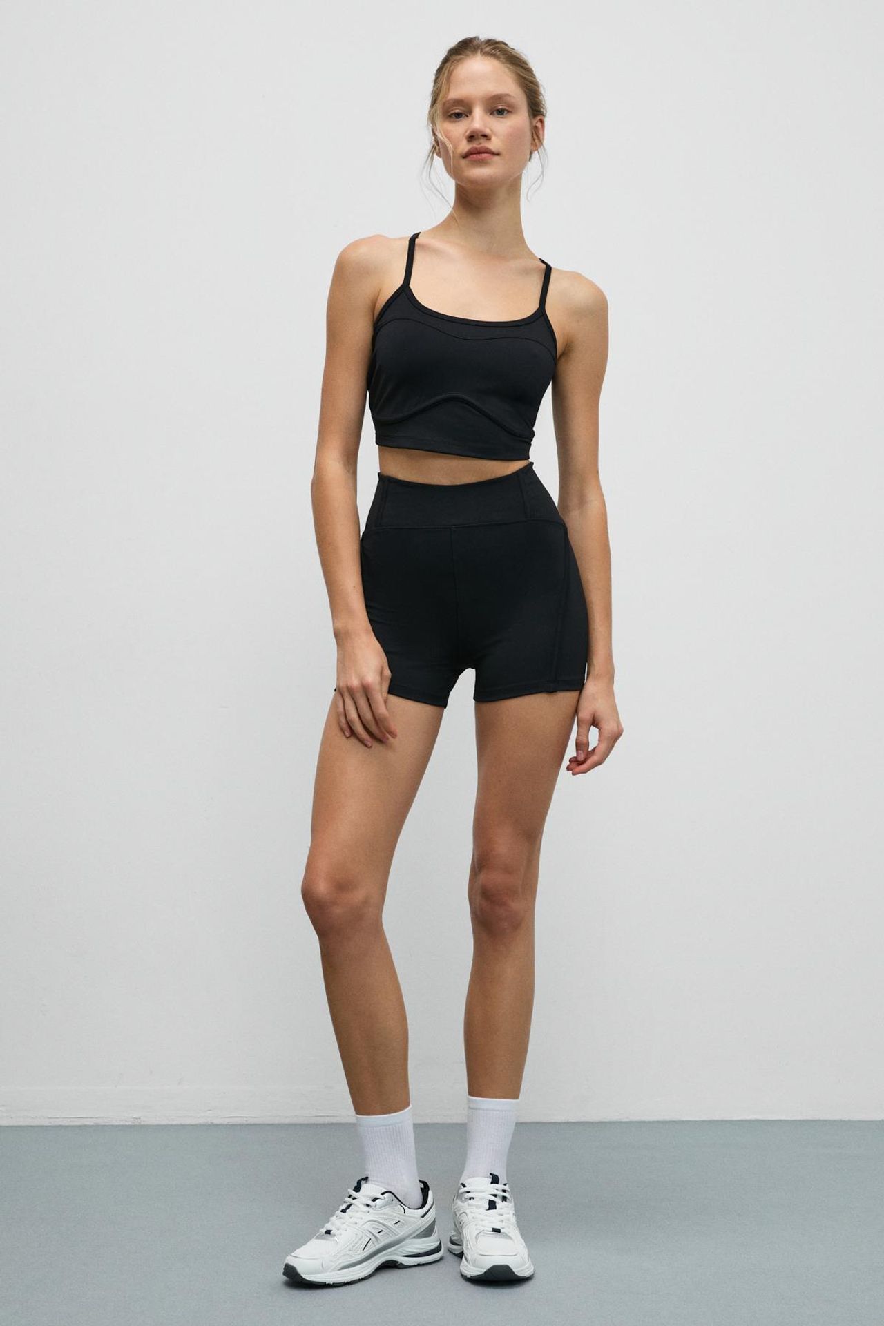 GRIMELANGE High Waist Skinny Cycling Shorts 2