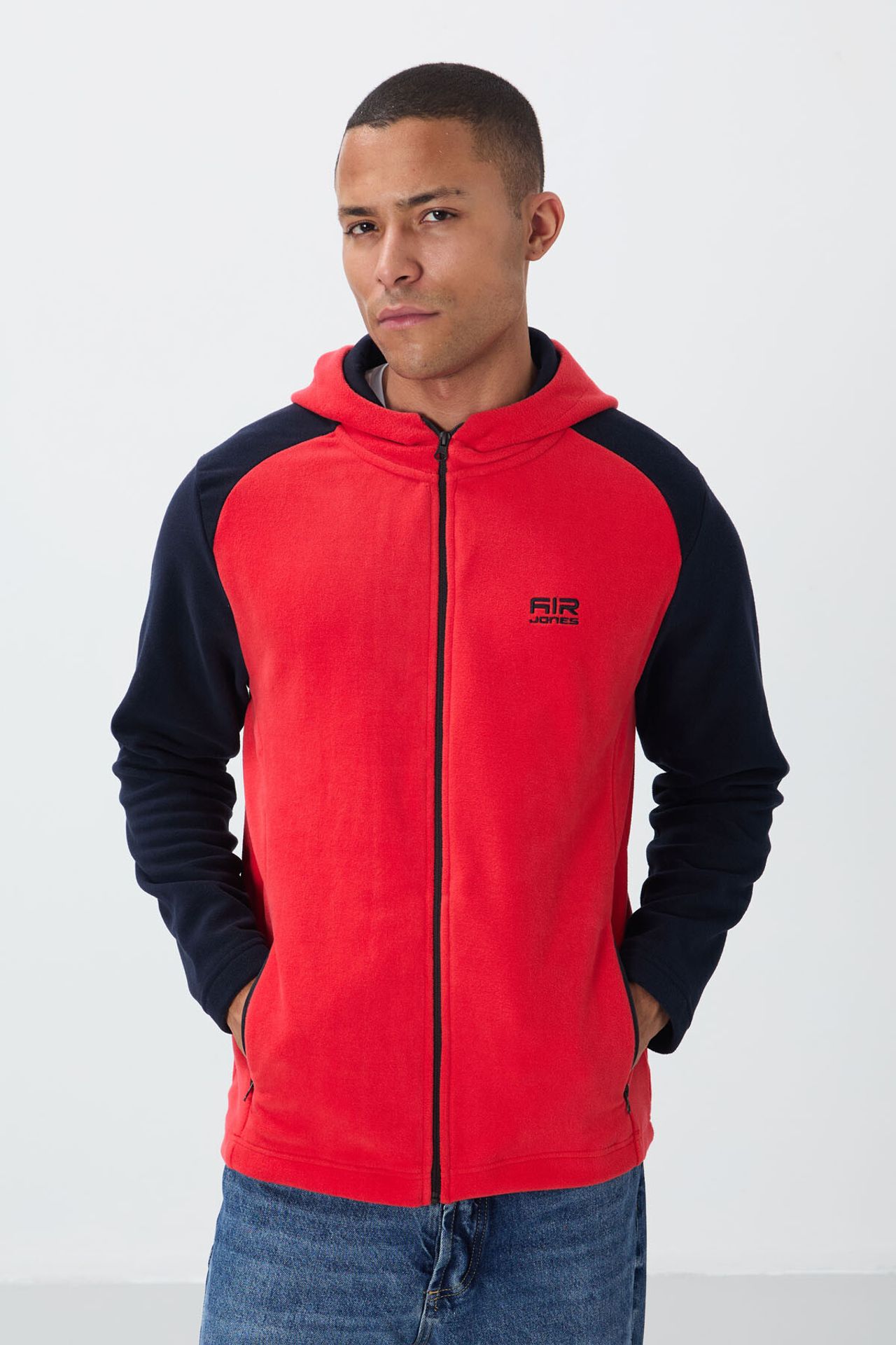 TOMMY Men's Plush Zip-up Hooded Sweatshirt 1
