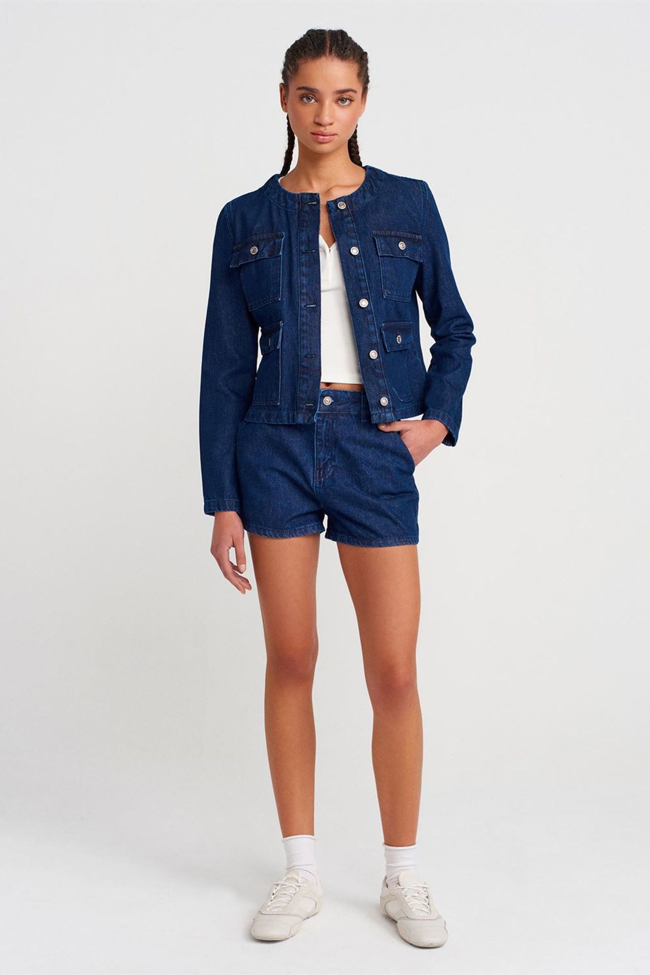 DILVIN Cotton Button Jacket 4