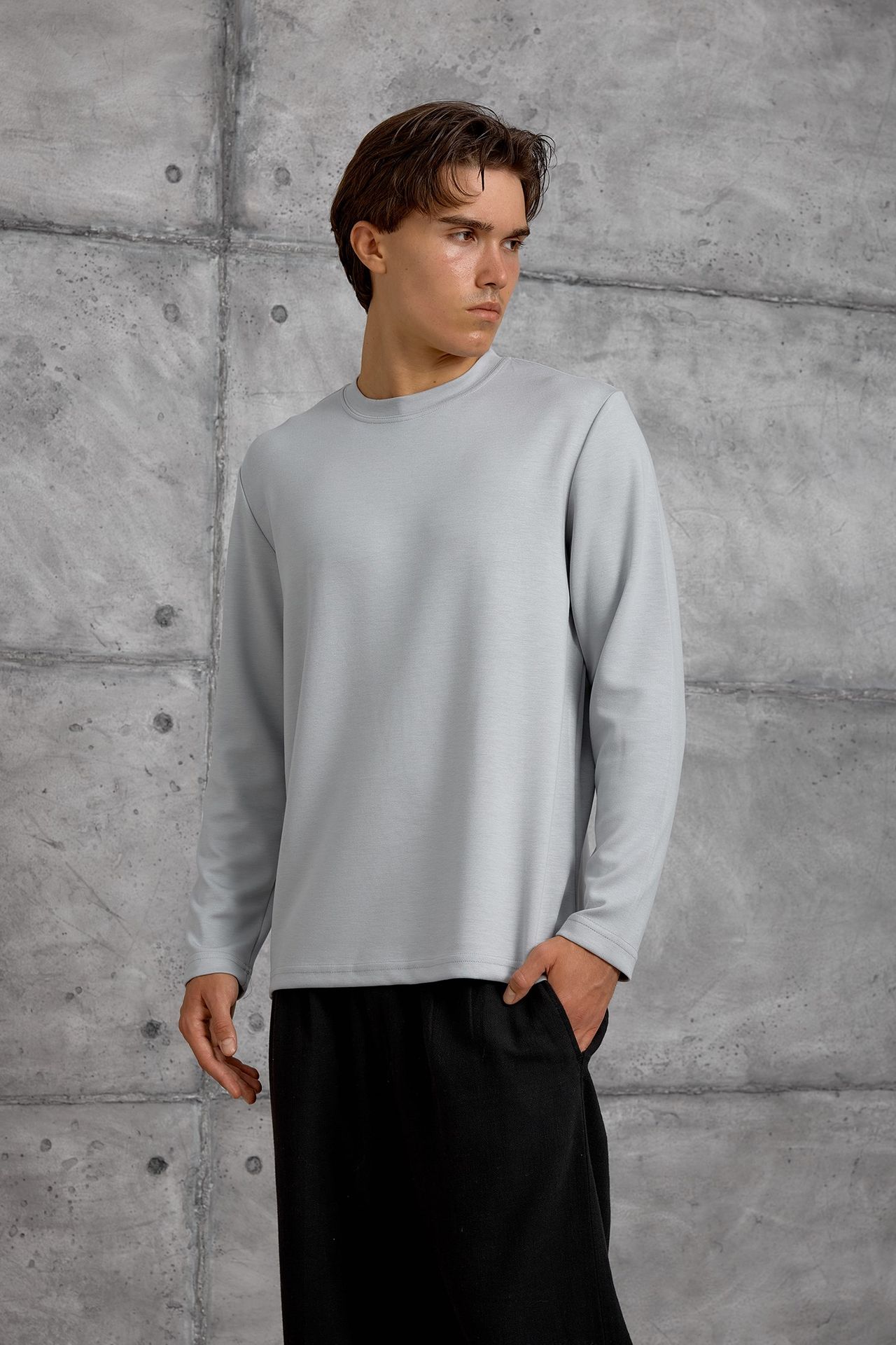 NOMARC Normal Kalıp Bisiklet Yaka Sweatshirt 1