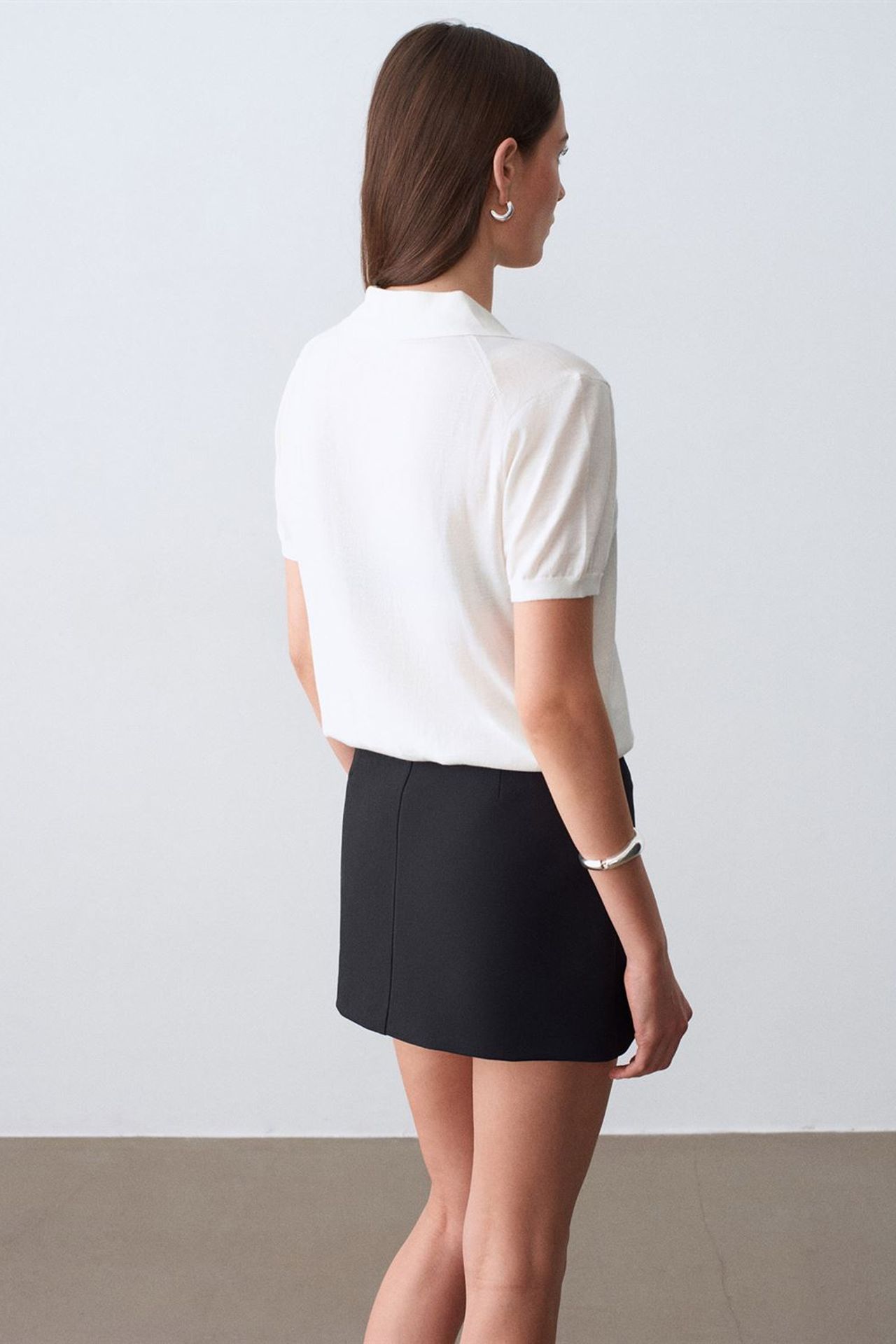 DILVIN High-Waist Belted A-Line Mini Skirt 2