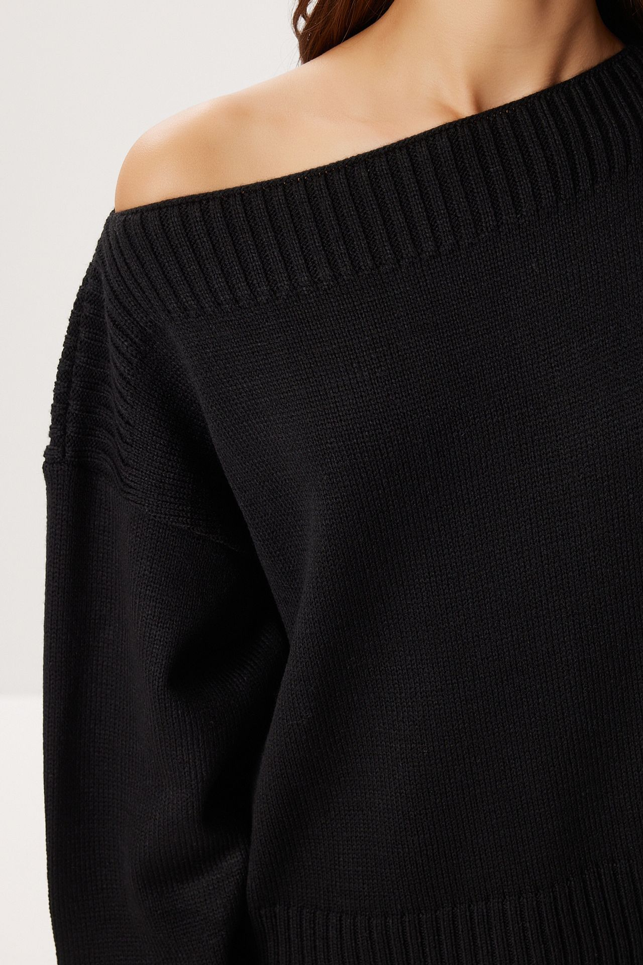 ISTANBUL Boat Neck Ribbed Sweater 4