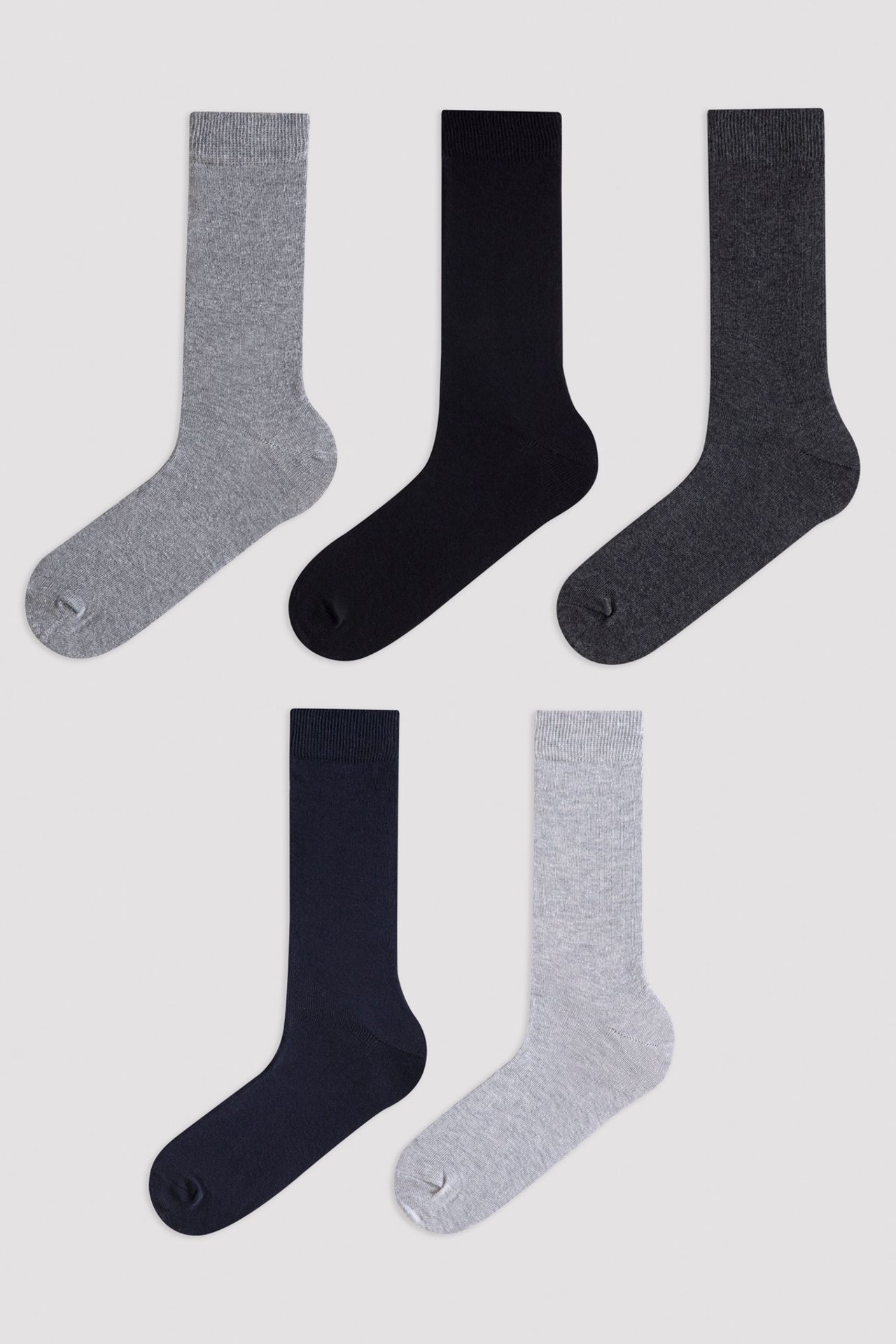 PENTI Men's Basic 5-Pack Ankle Socks 1