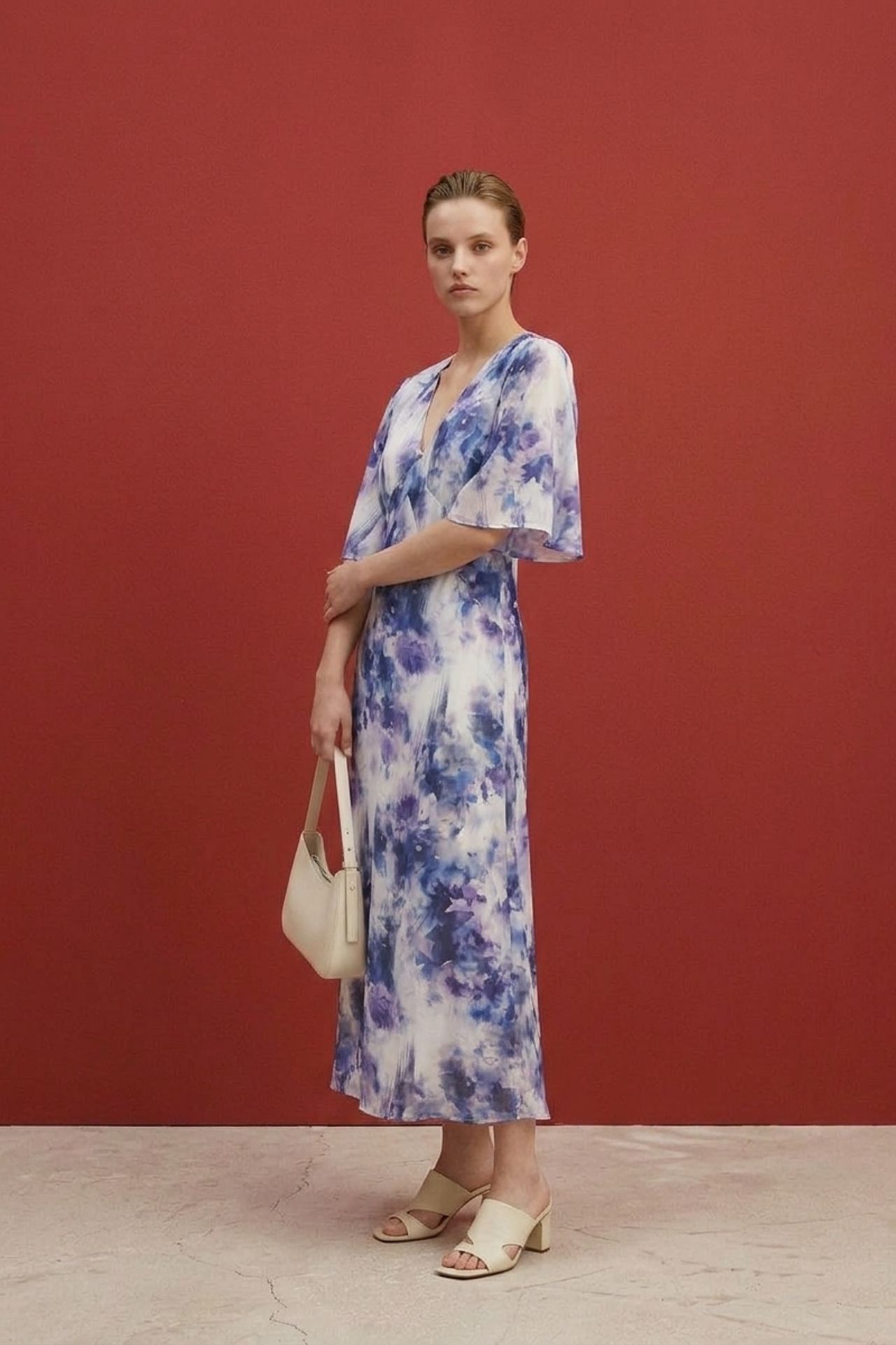 MY FASHION Abstract Print Midi Dress 3