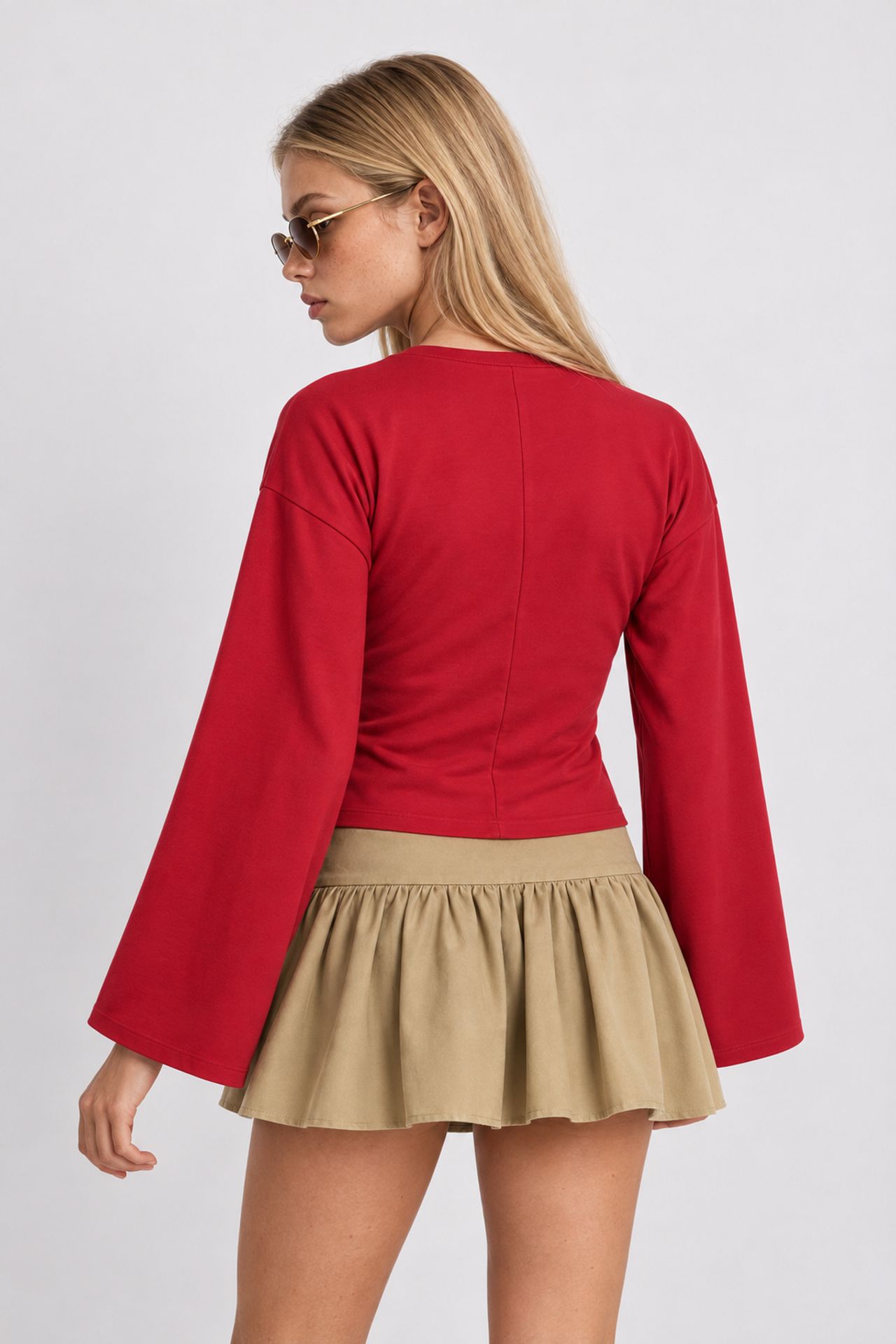 ISTANBUL Crew Neck Long Sleeve Blouse