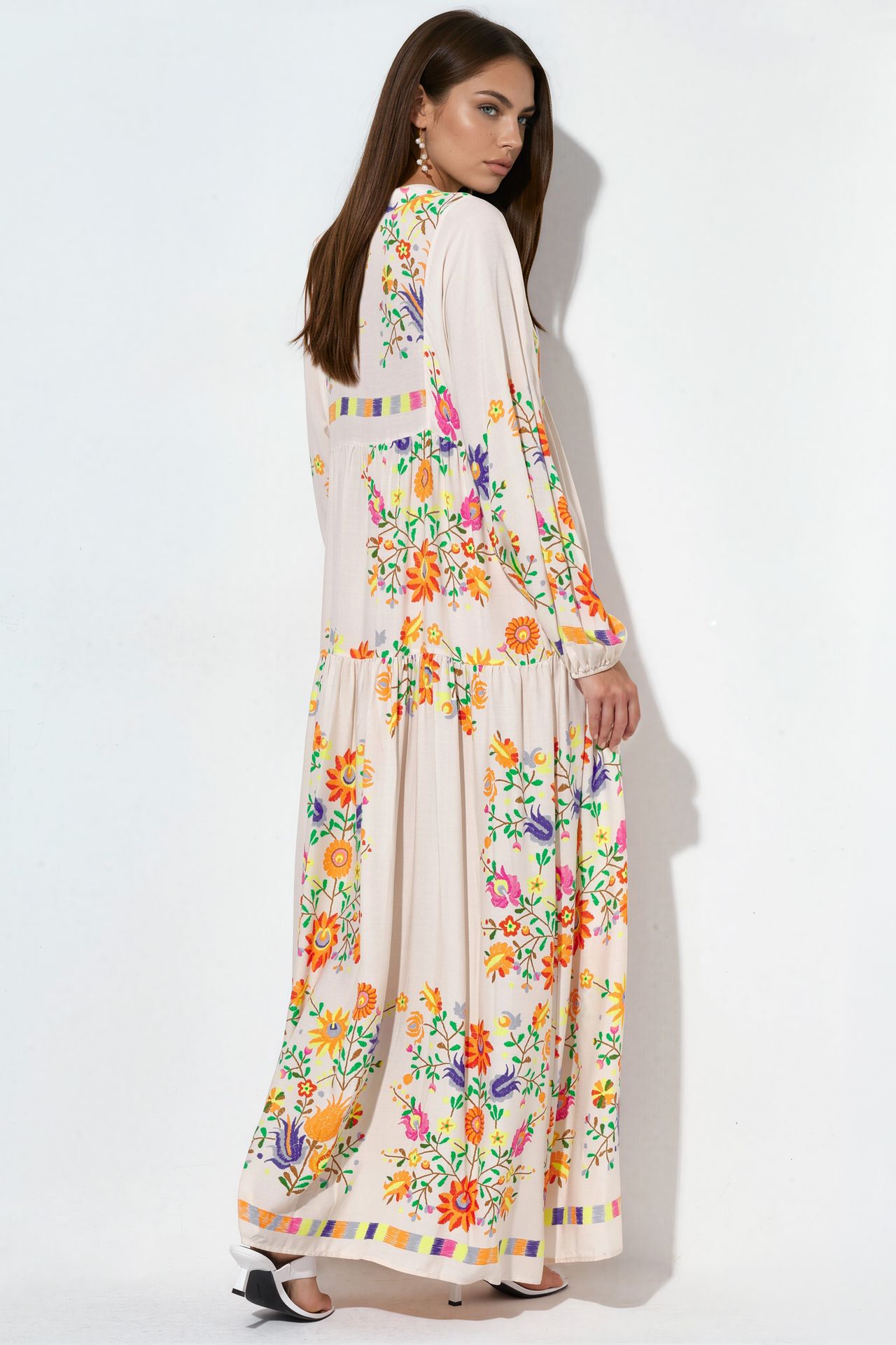 BDART Printed V-Neck Maxi Dress 3