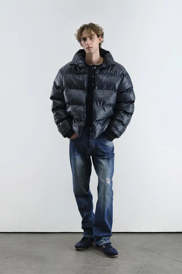 GIESTO Thick Bomber Jacket with Zipper Closure