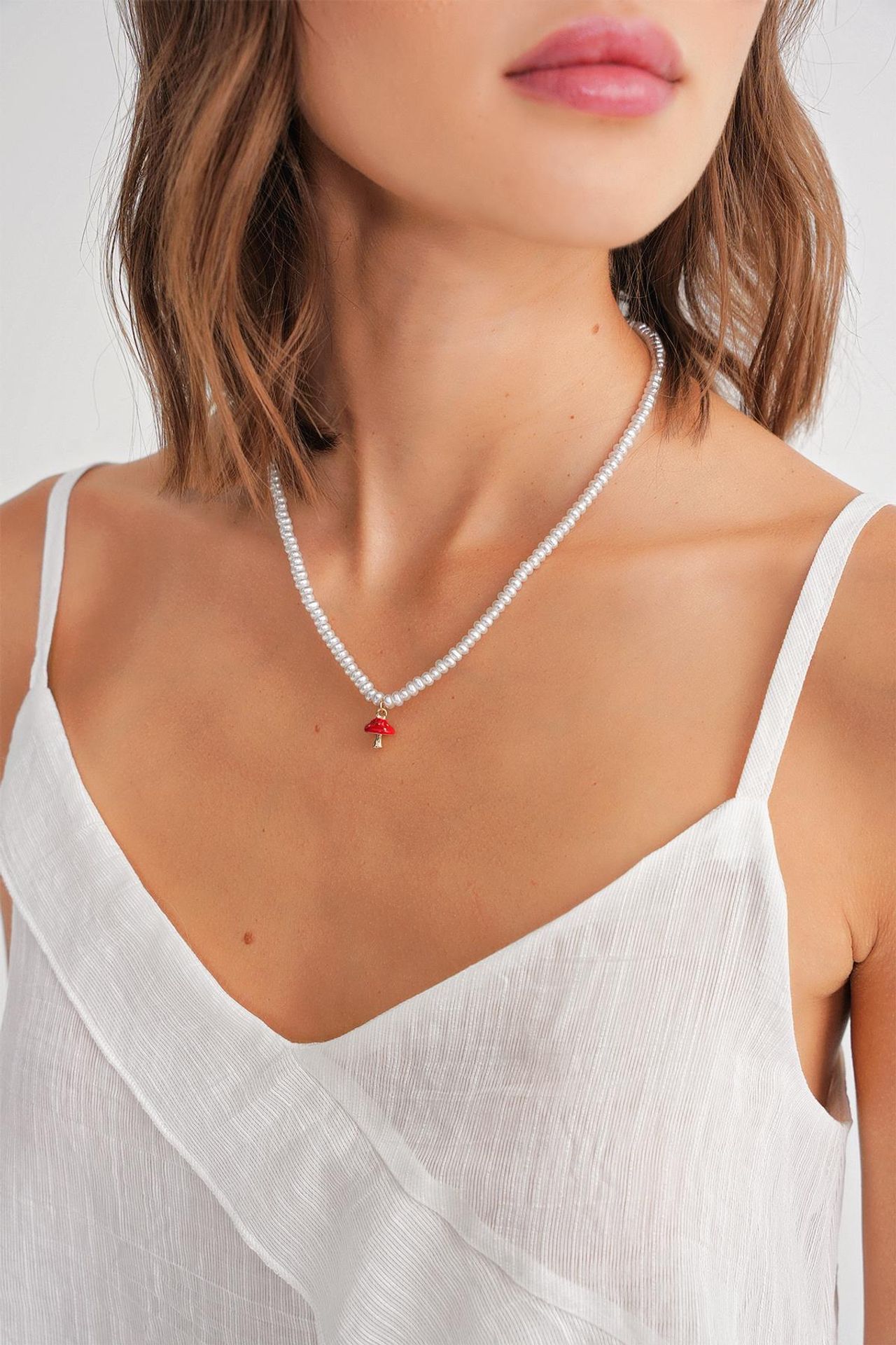 Mixray Frilly Textured V-Neck Crop Top 5