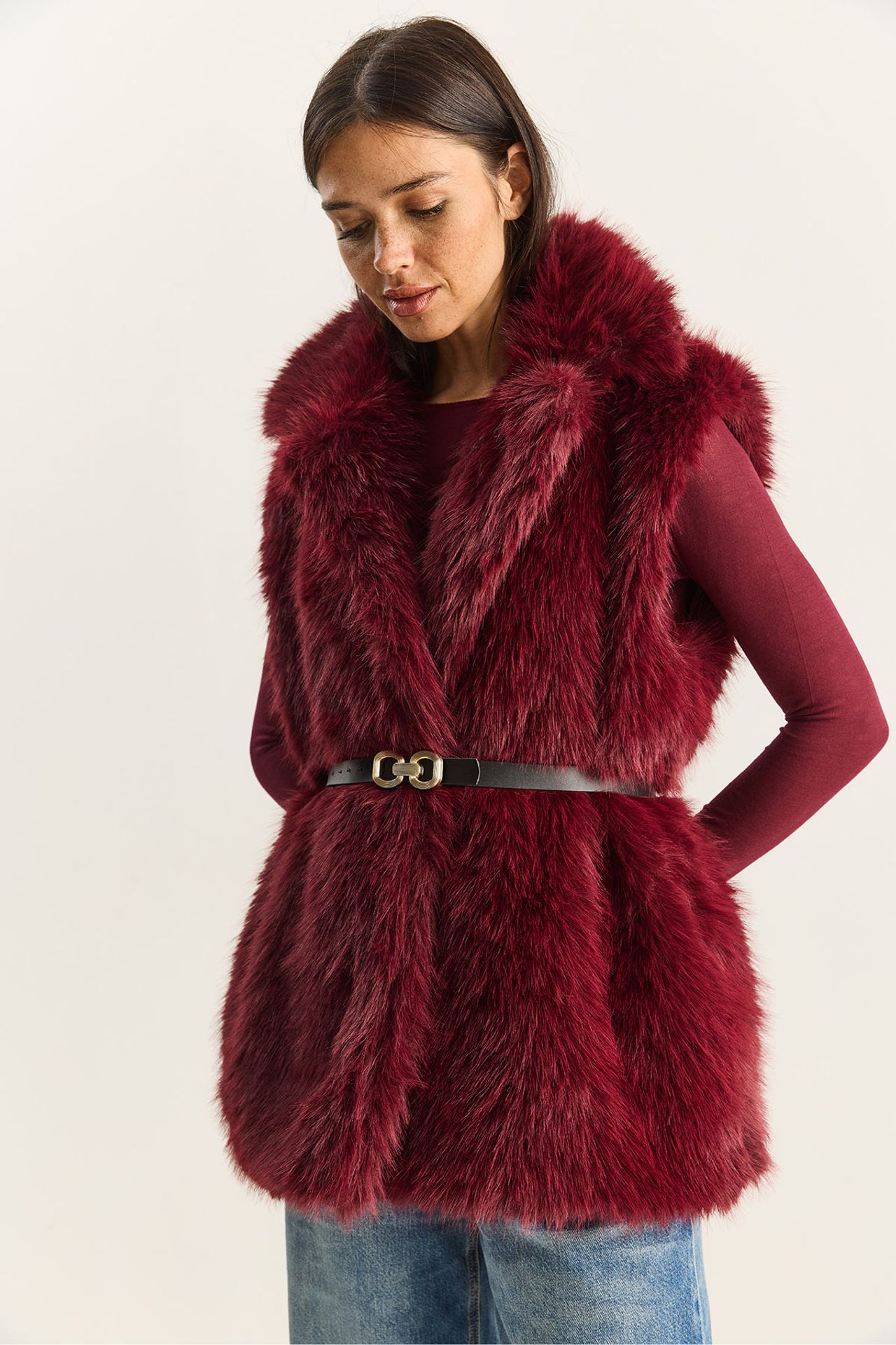 LUCCI Faux Fur Waistcoat  2