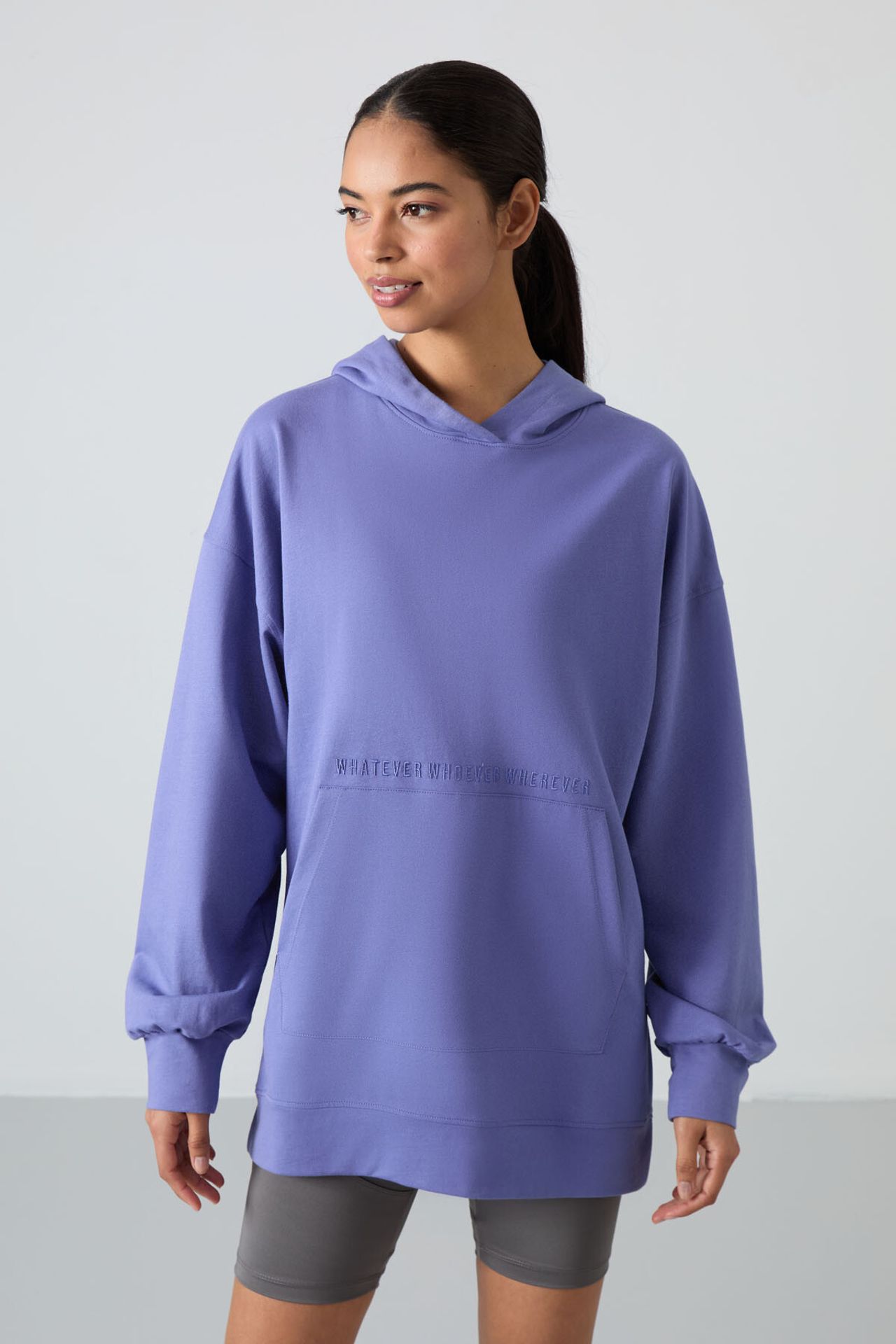 TOMMY Oversized Printed Hooded Sweatshirt 1