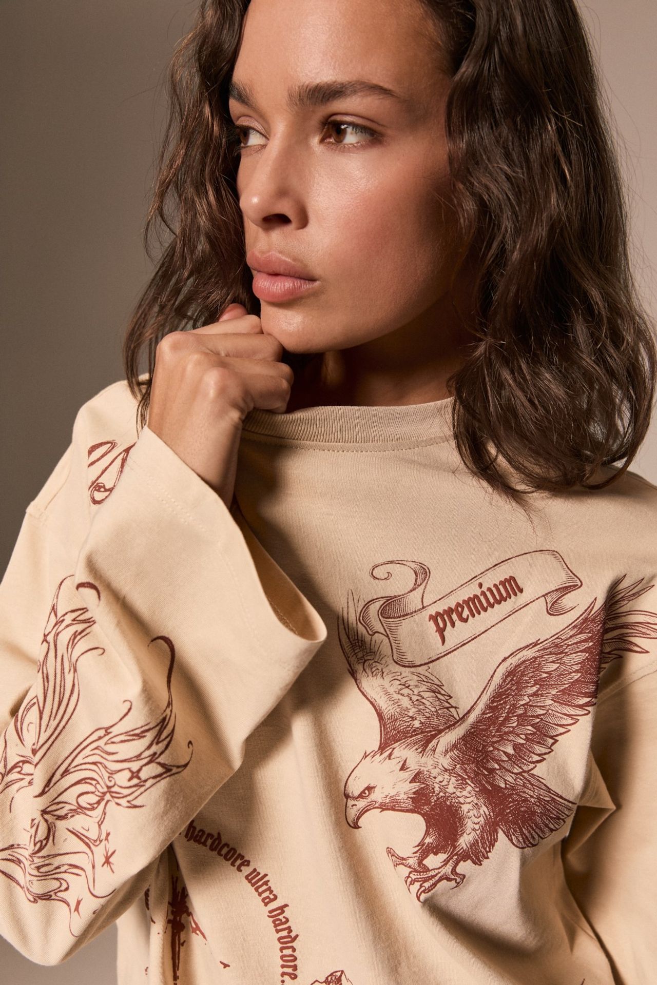 GRIMELANGE Relaxed Fit Crew Neck T-Shirt 4