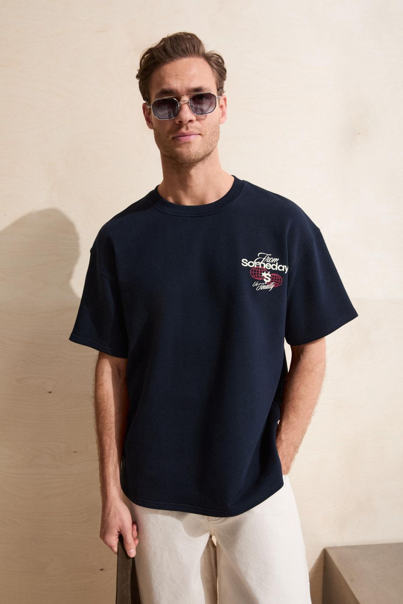 GRIMELANGE Printed Oversized Crew Neck T-Shirt 3