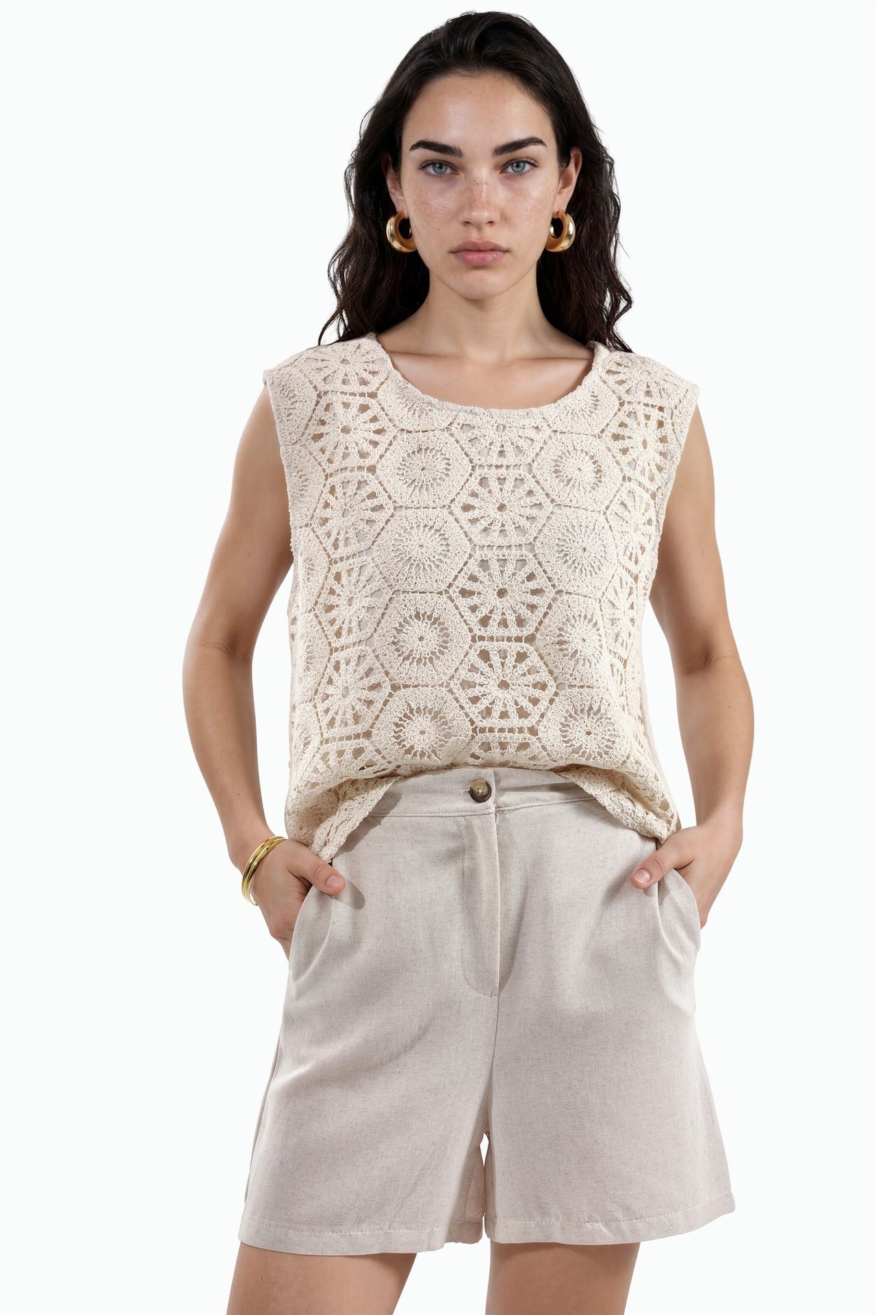 MSN Cotton Linen Viscose Two-Piece Coord 1