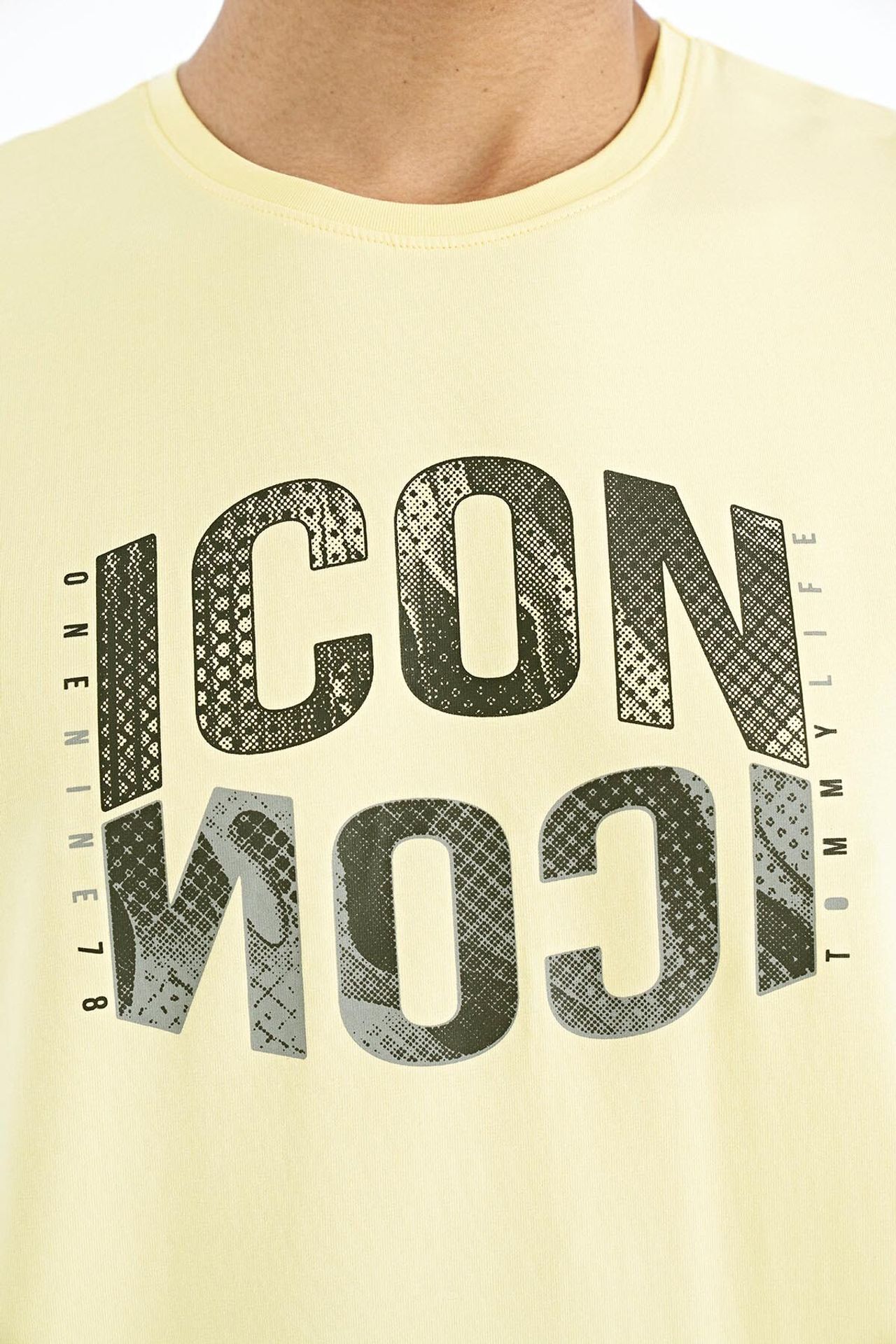 TOMMY Printed Crew Neck T-Shirt With Patch 3