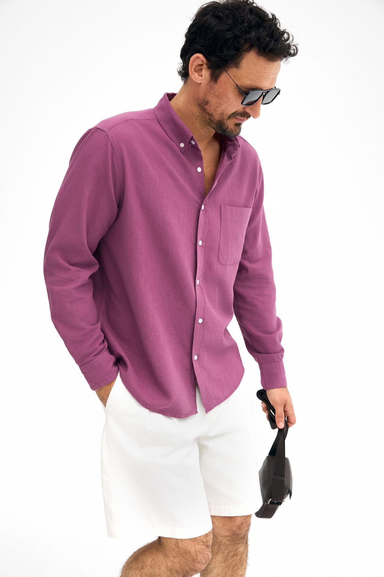 GRIMELANGE Long Sleeve Shirt With Pocket 2