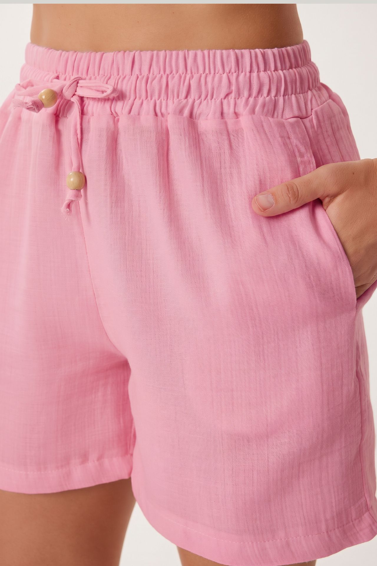 ISTANBUL Sleeveless Boat Neck Cotton Two-Piece With Wide Leg Shorts 4