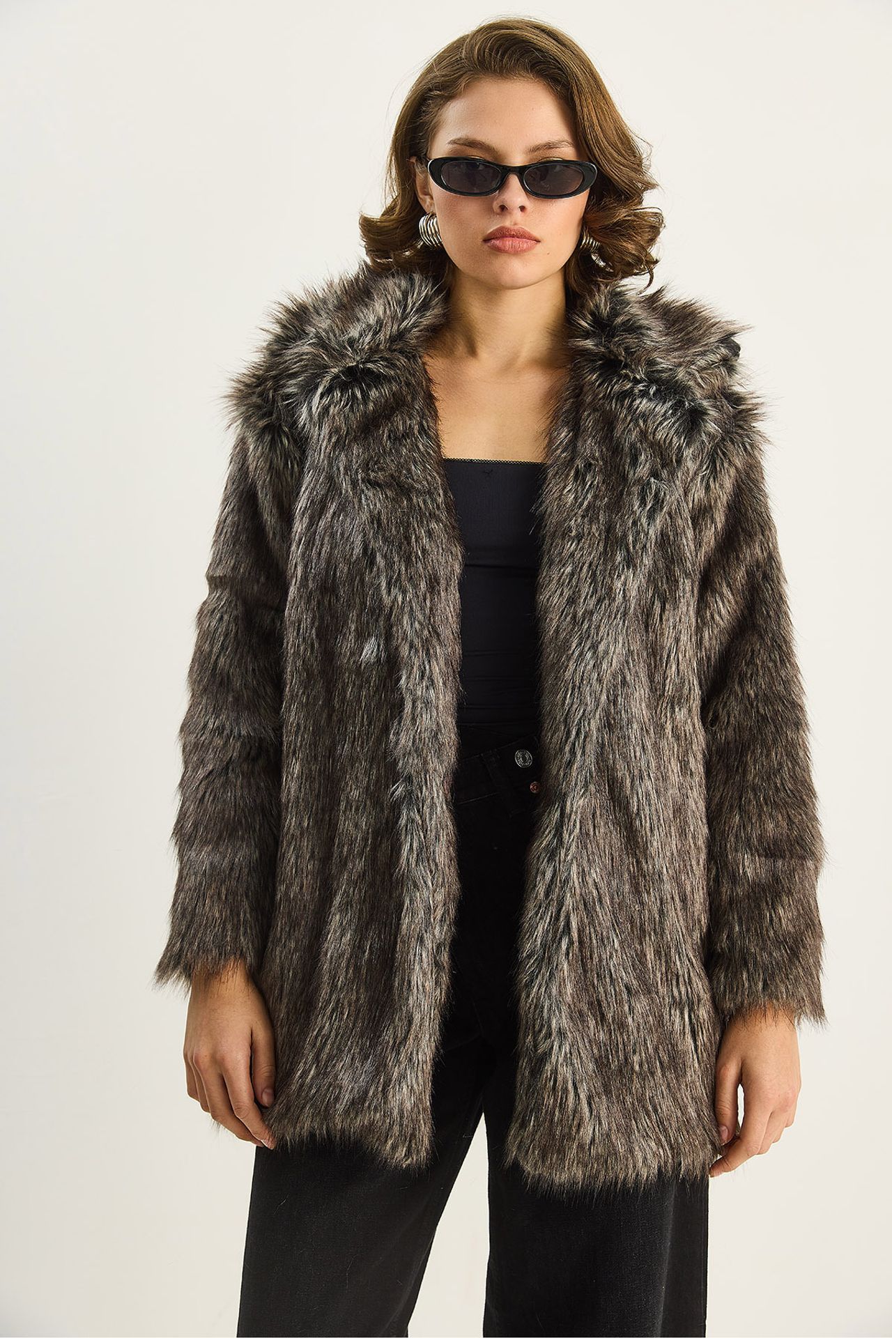 LUCCI Faux Fur Coat