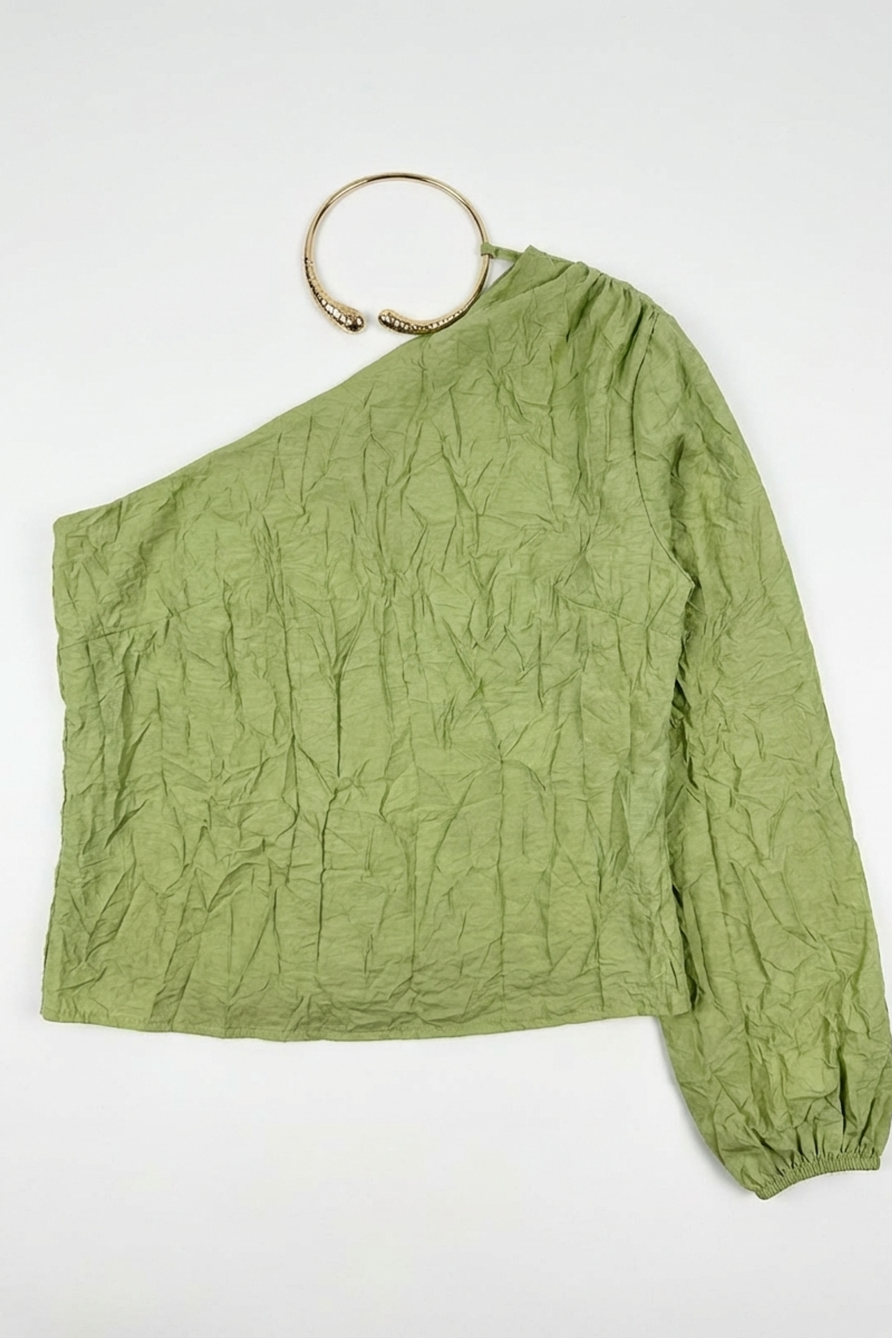 MY FASHION Off-Shoulder Cut-Out Cotton Poplin Blouse 5