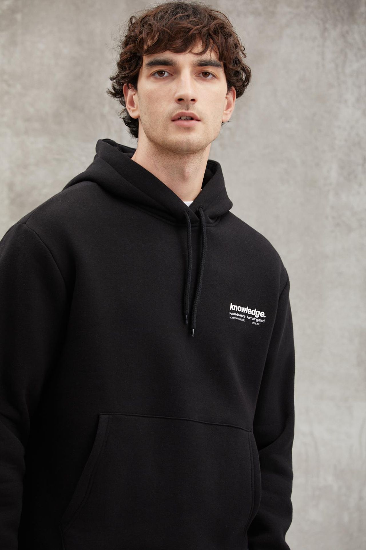 GRIMELANGE Baskılı Kapüşonlu Sweatshirt 3