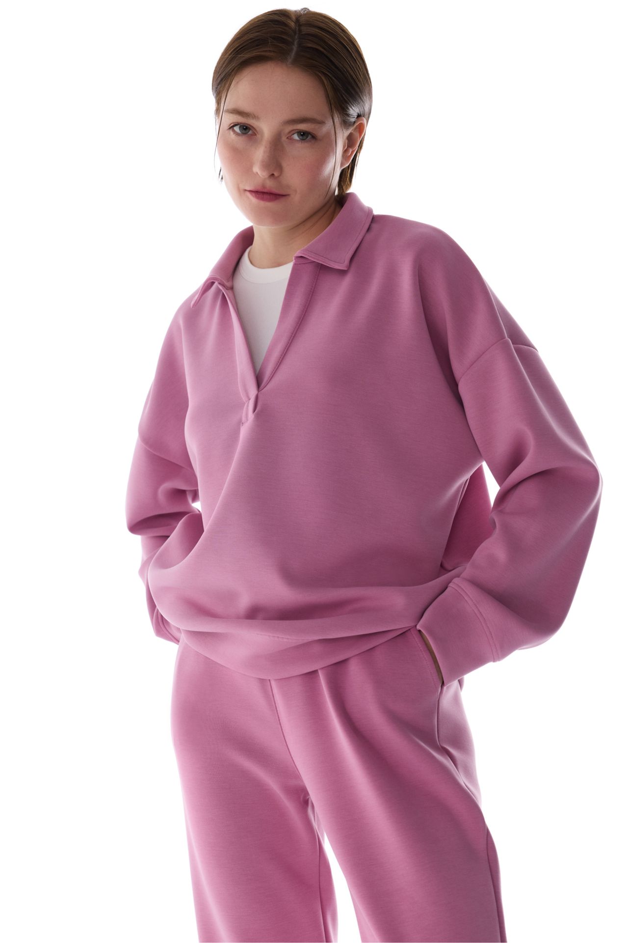 PENTI Polo Collar Modal Sweatshirt 2