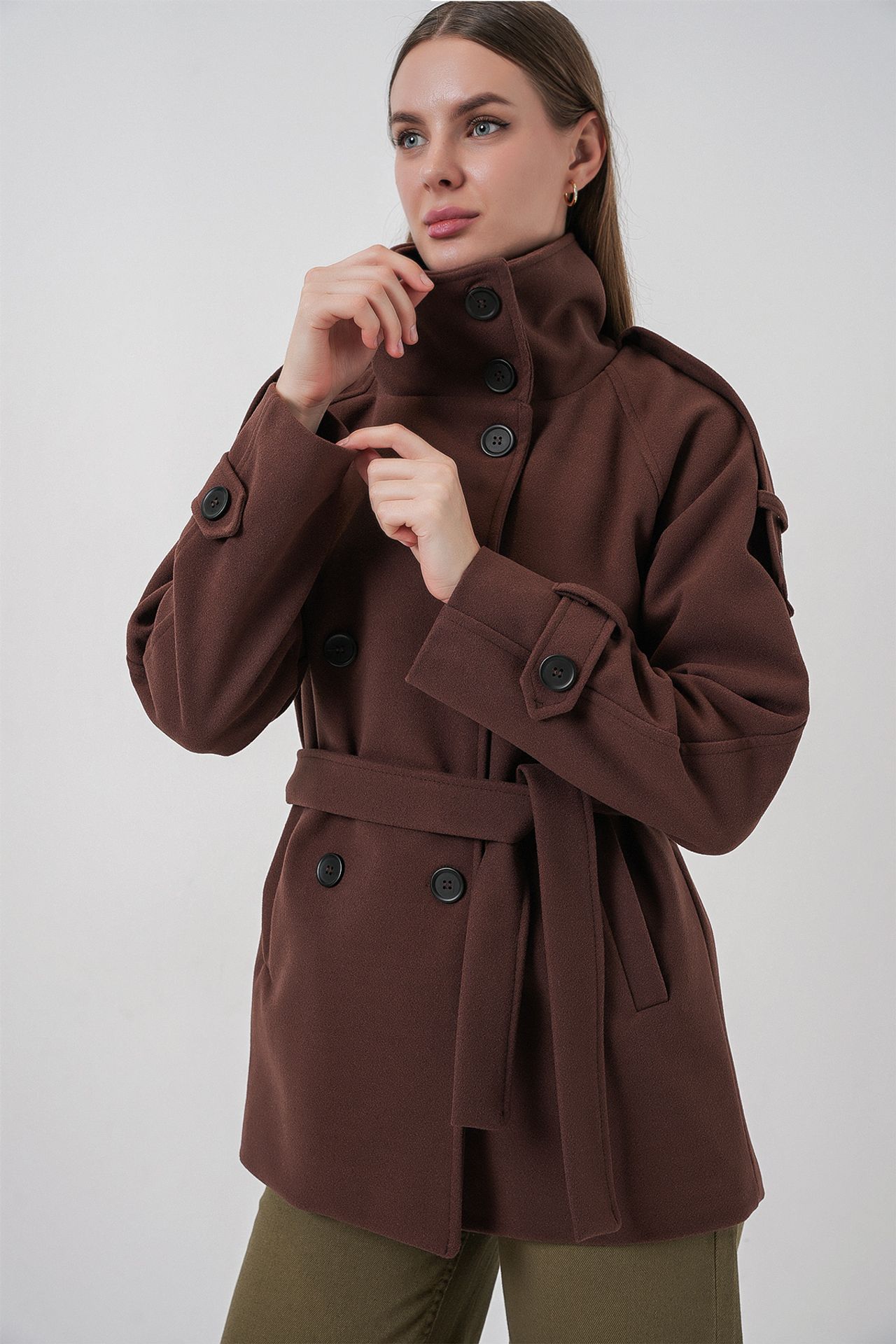 BDART Textured Gabardine Buttoned Coat 5