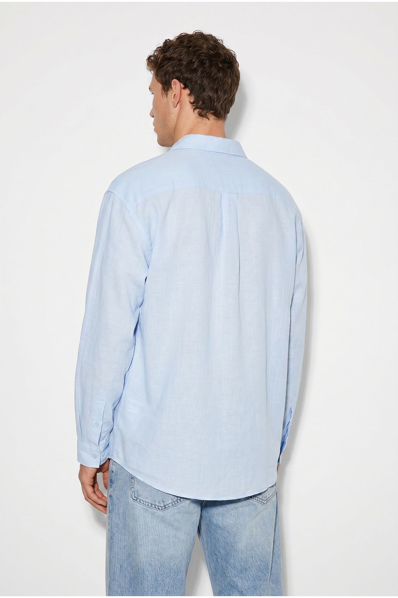 LUCCI Oversized Mandarin Collar Shirt 5