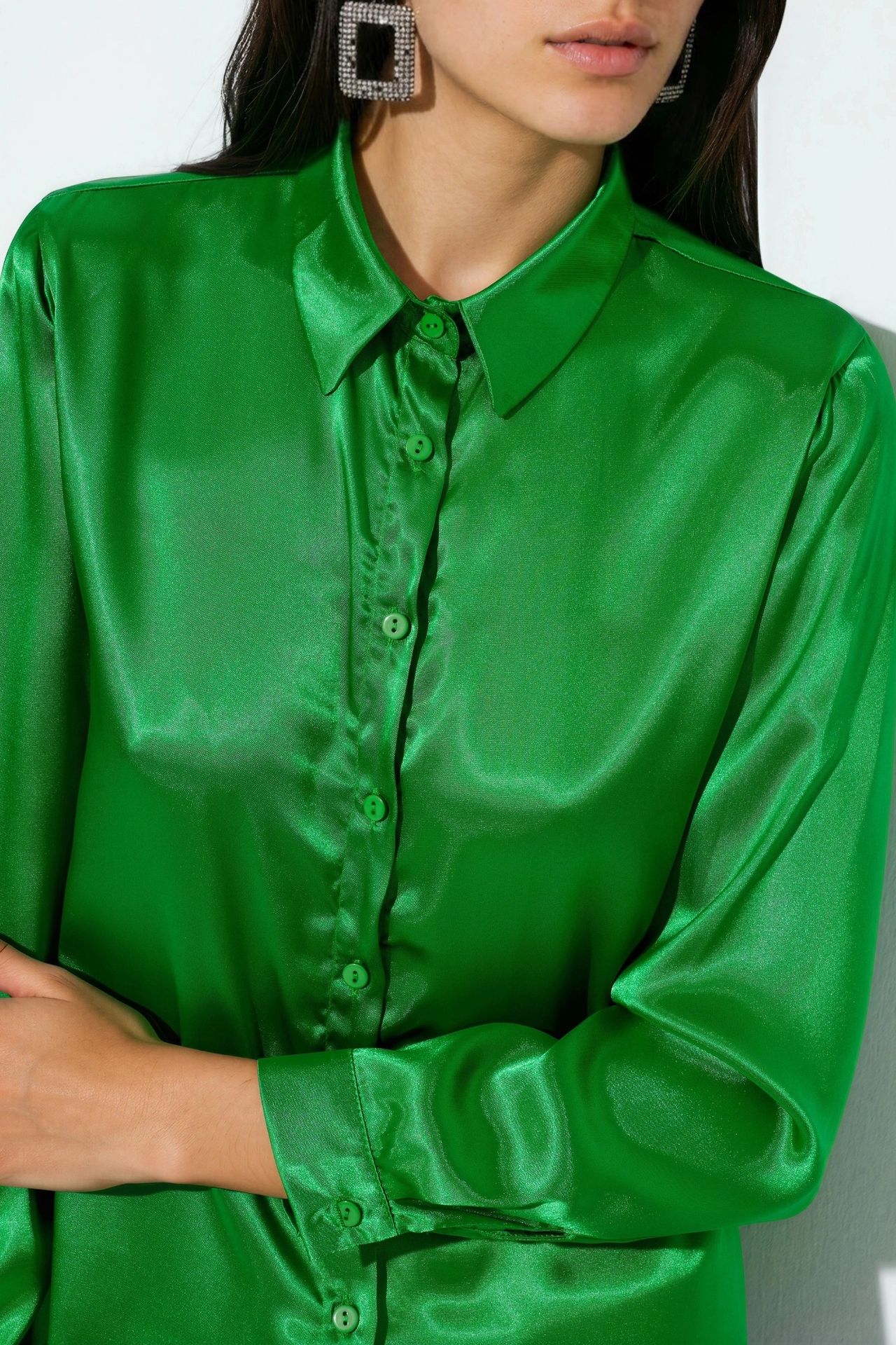 BDART Satin Woven Button Shirt 4