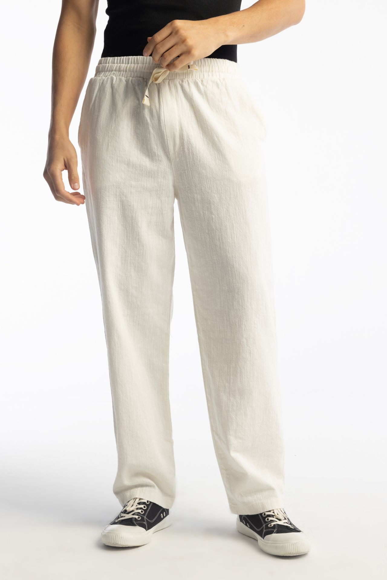 GIESTO Straight Leg Pants with Drawstring Waist 1