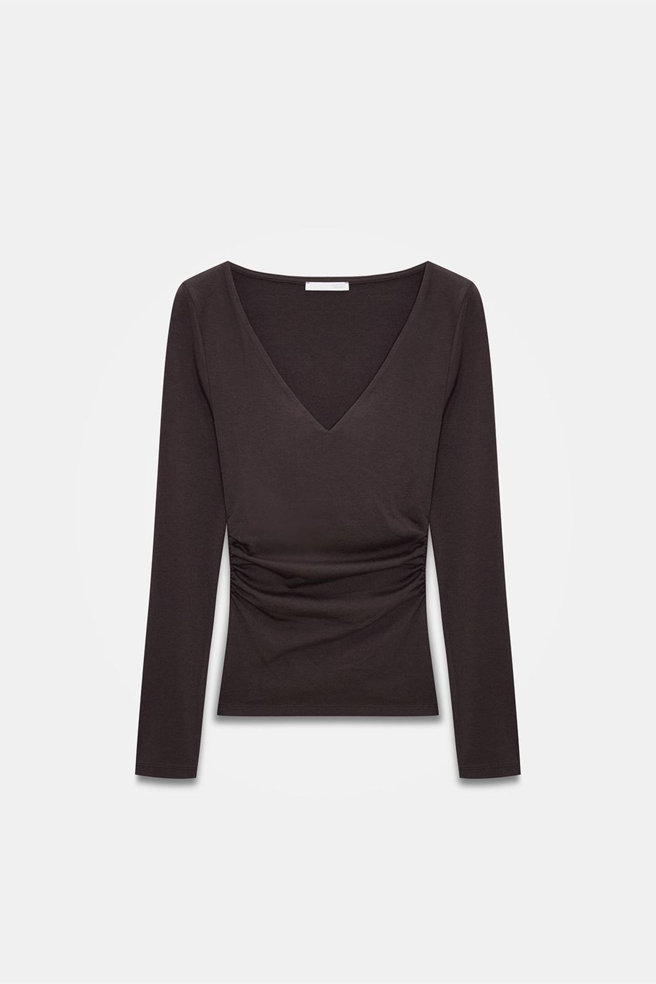 DILVIN Slim Fit V-Neck Knit Blouse 5