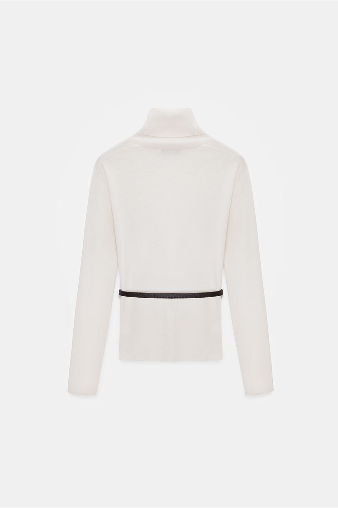 DILVIN Women's Belted Turtleneck Knit Sweater 6