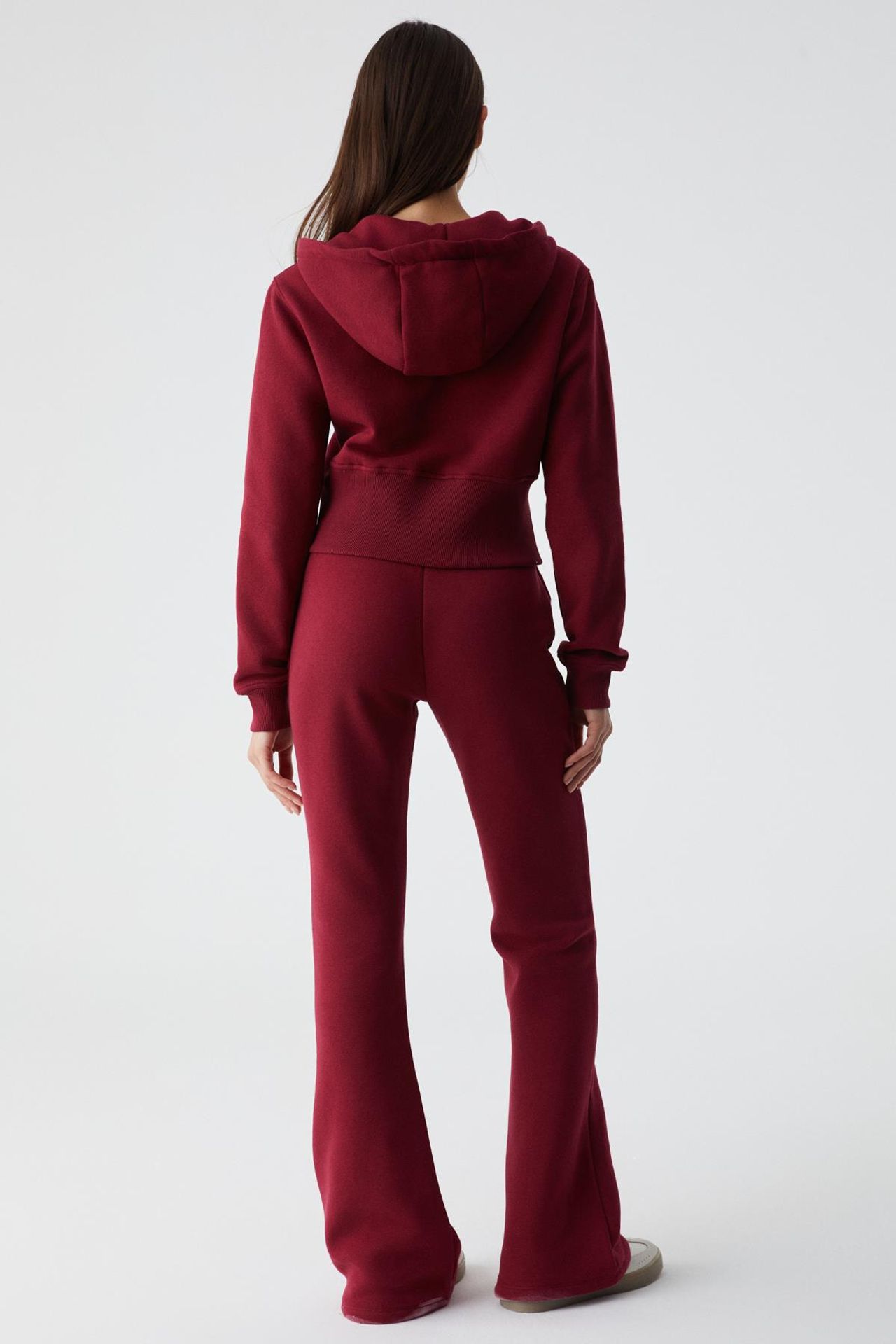 GRIMELANGE Kapüşonlu Logolu Fermuarlı Kısa Sweatshirt 4