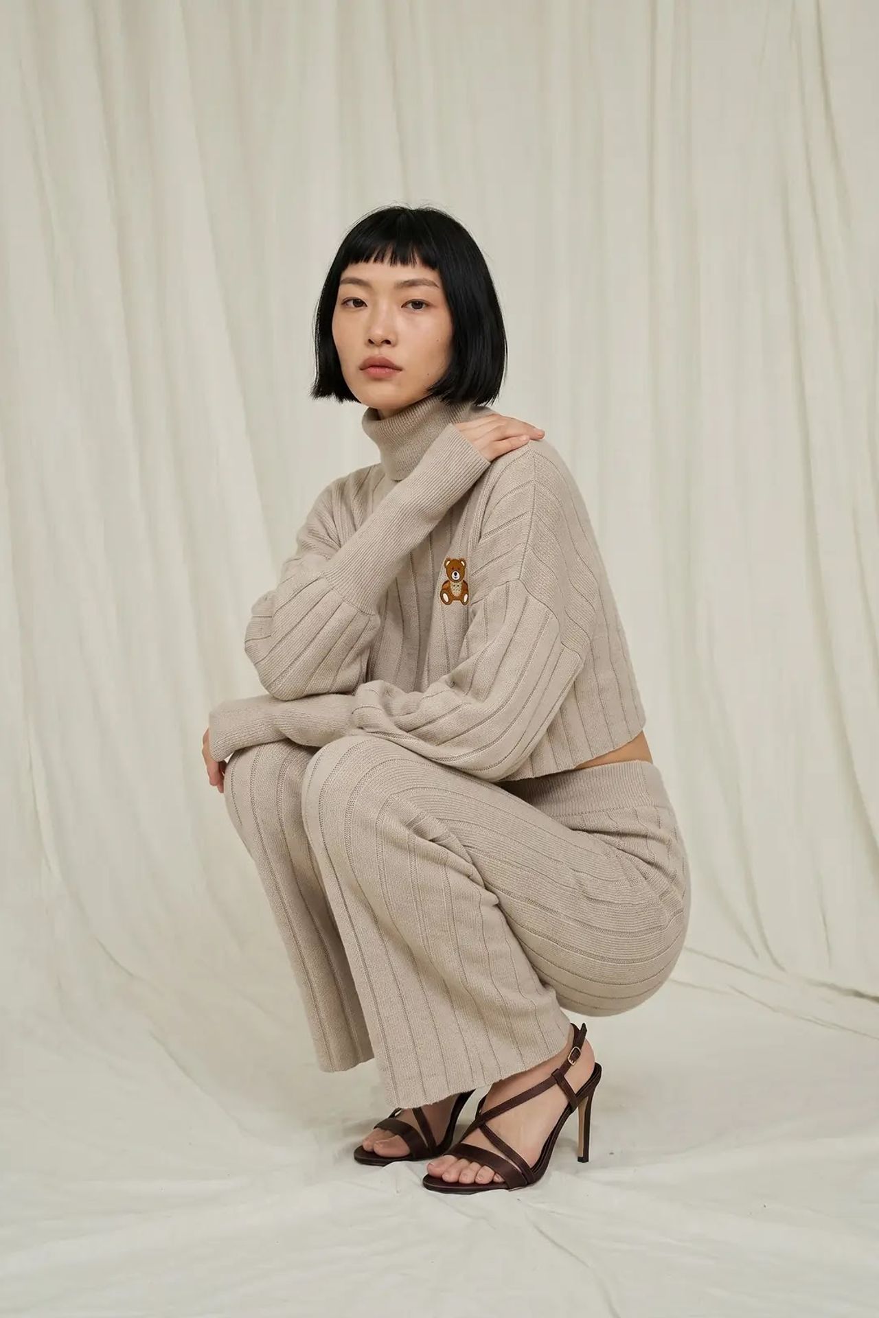 MY FASHION Dokulu Örgü Uyumlu Takım 2