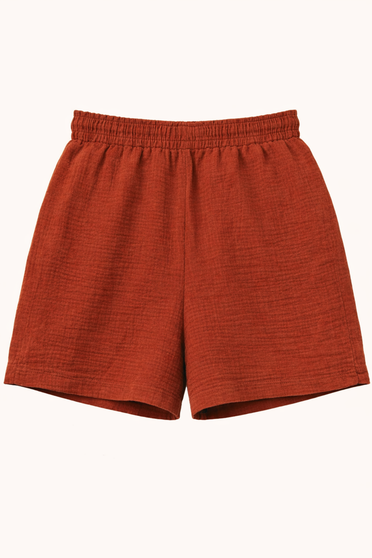 Mixray High-Waist Textured Wide-Leg Shorts
