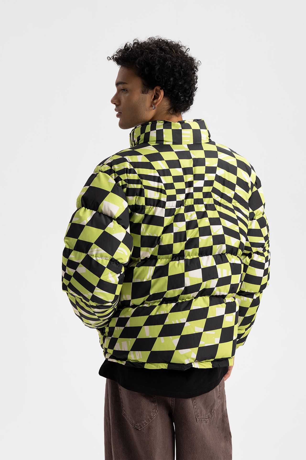 GIESTO Men's geometric puffer jacket 2