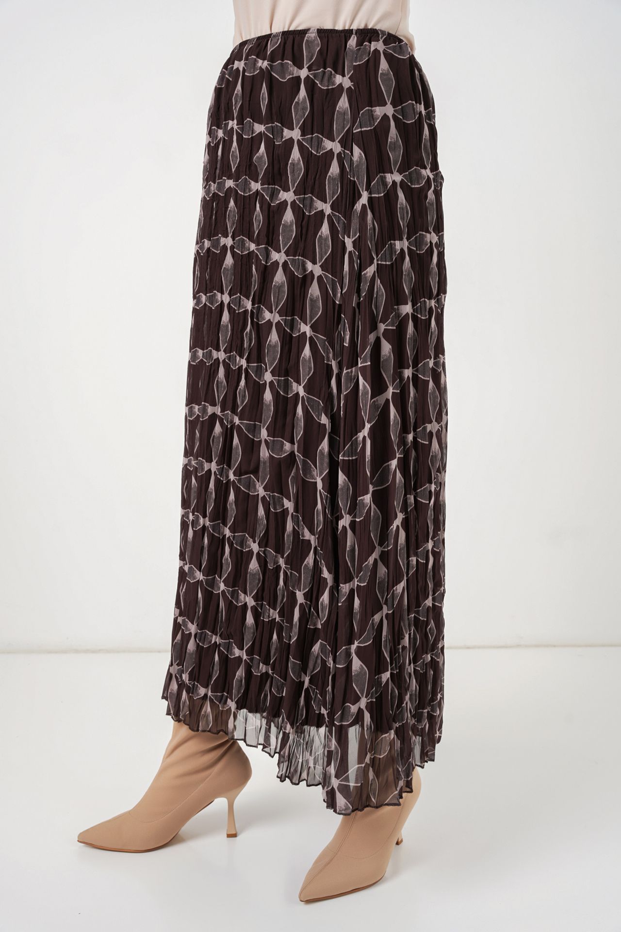 BDART High Waist Geometric Print Maxi Skirt 4