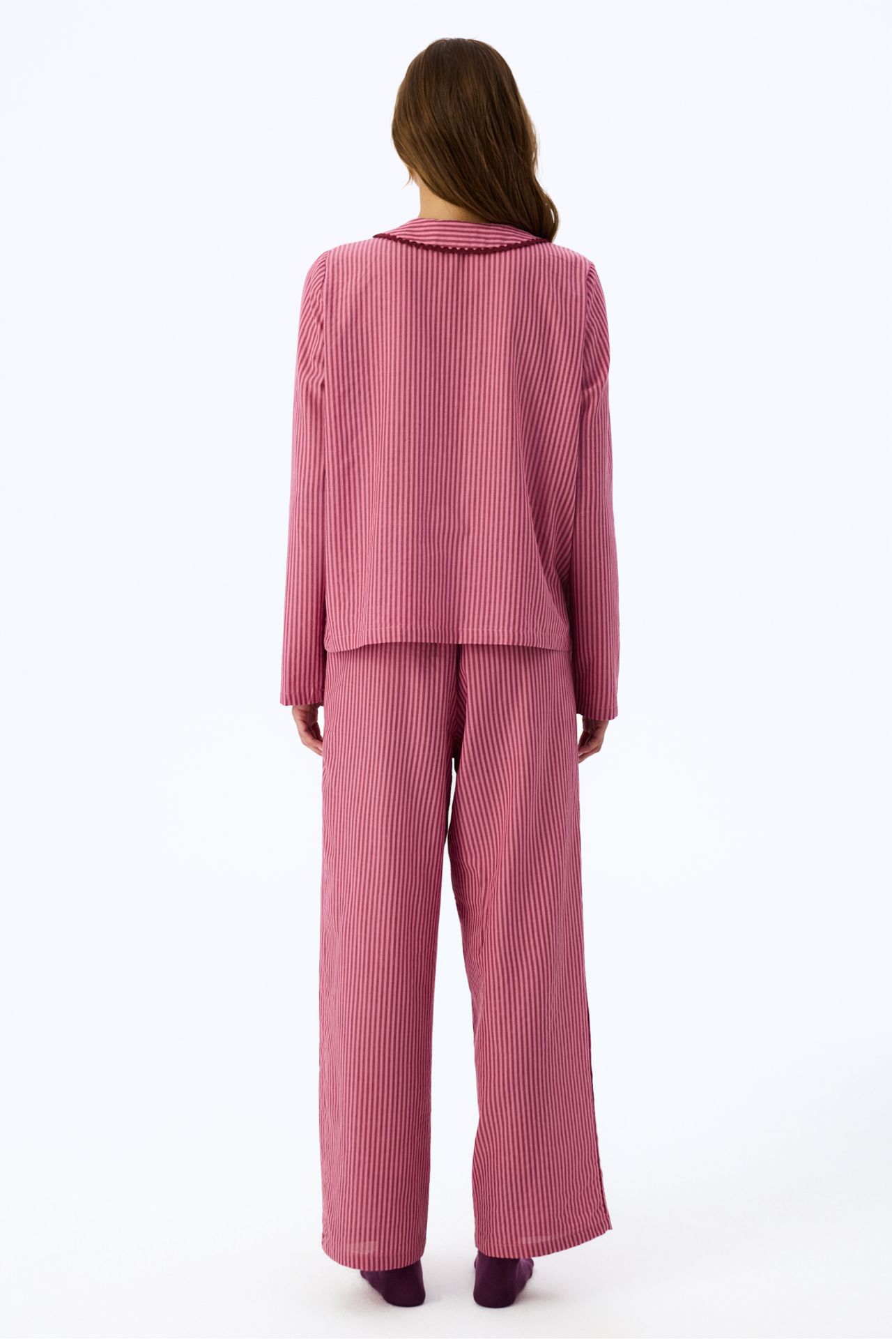 PENTI Rosy Long Sleeve Shirt Trousers Pajama Set 2