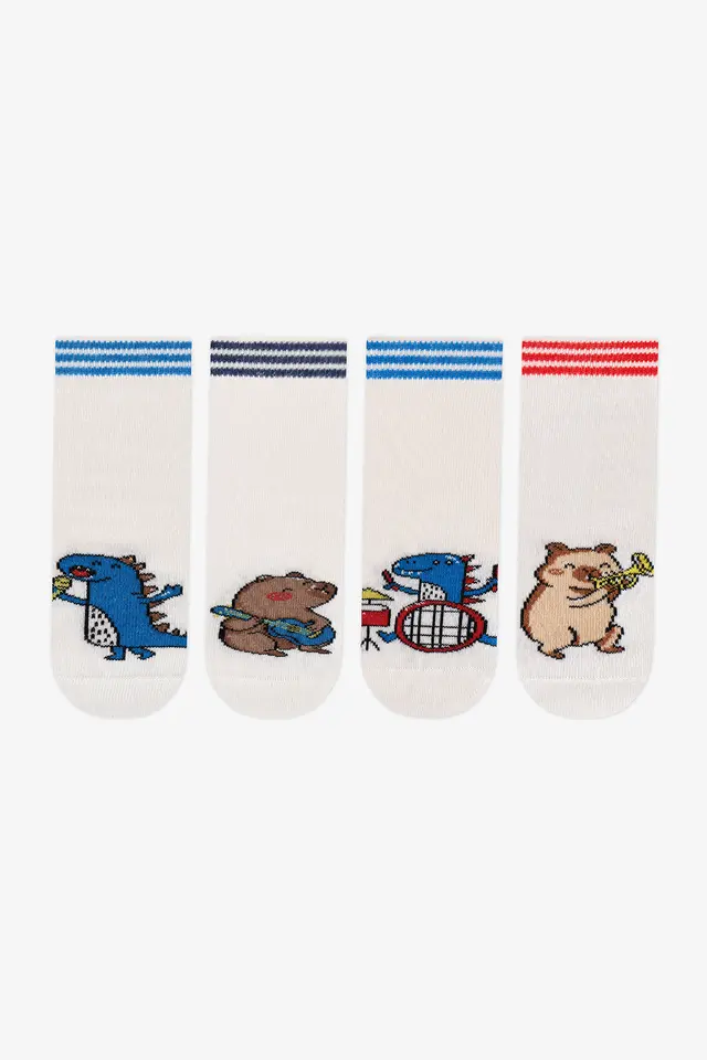 PENTI Boys' Marsmelov Capy-Lam Session Cotton 2-Pack Ankle Socks