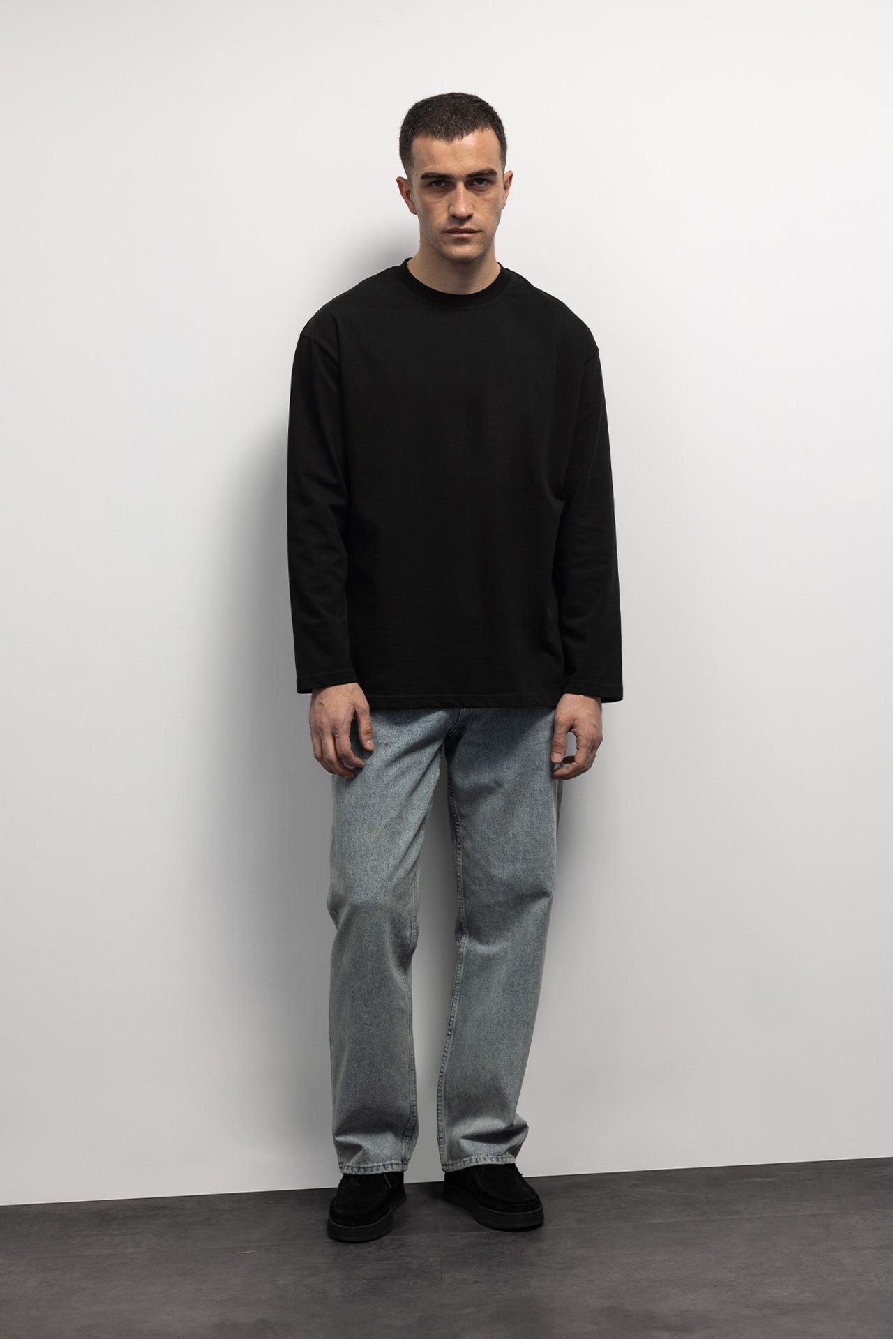 GIESTO Comfort Fit Long Sleeve Crew Neck T-Shirt 4